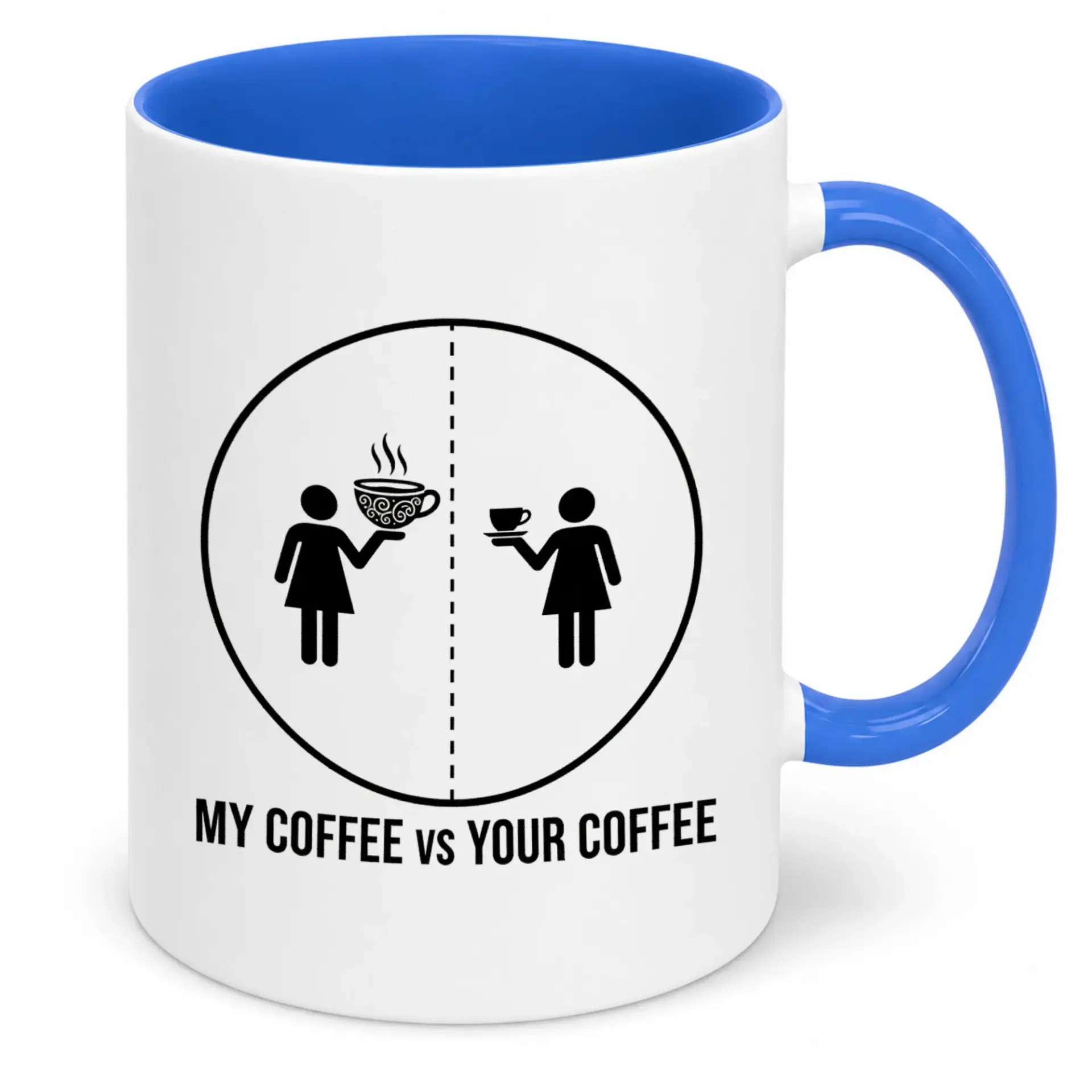 Funny Coffee Mug Comparison Meme Ceramic with Humorous 'my Vs Your Coffee' Design Ideal Gift for Lovers