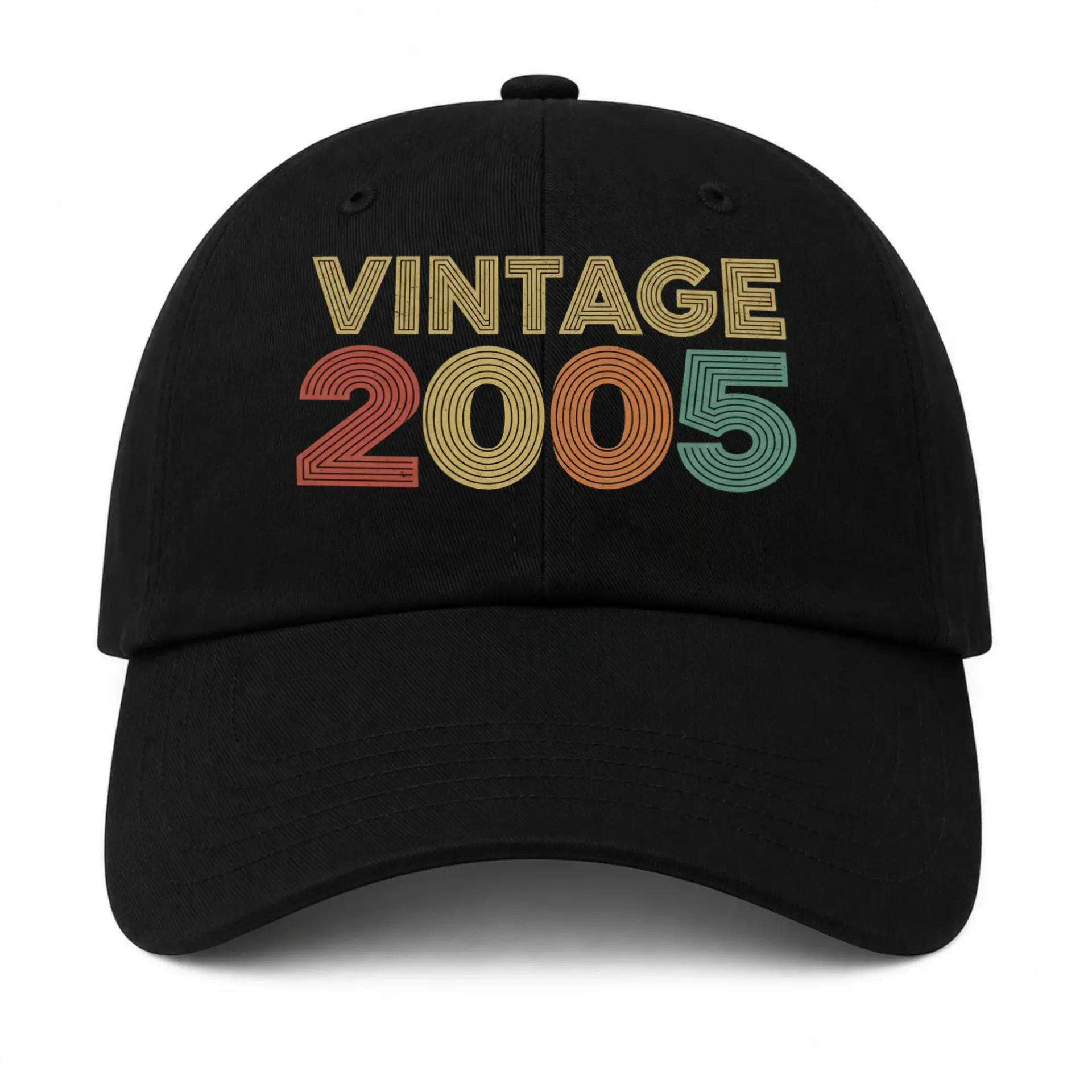 Baseball Cap Vintage 2005 Retro Graphic Embroidered Adjustable Dad Hat