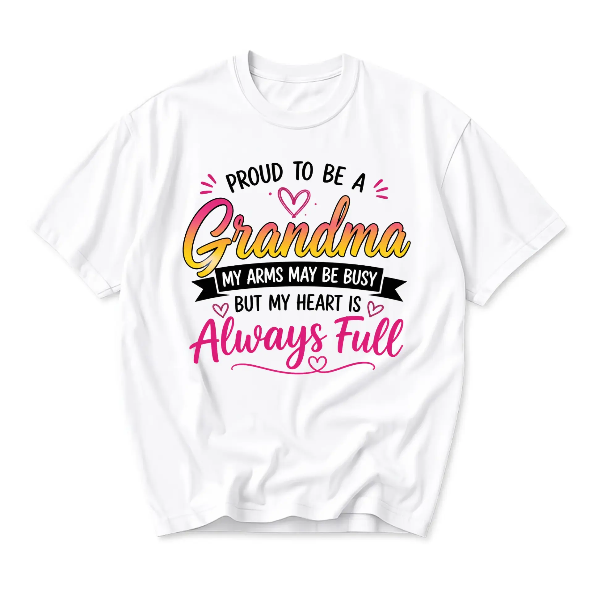 Funny Shirt Proud to Be a Grandma Graphic Tee for Women Casual Everyday