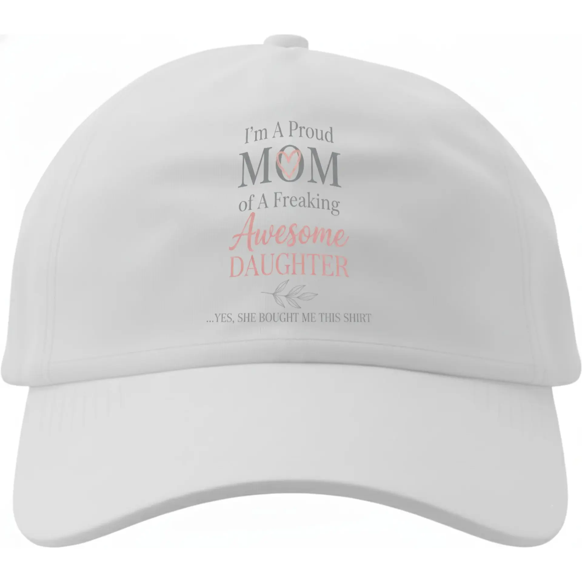 Dad Hat for Mom Proud Mom of an Awesome Daughter Gift Baseball Cap with Funny Quote for Women Breathable Casual Wear