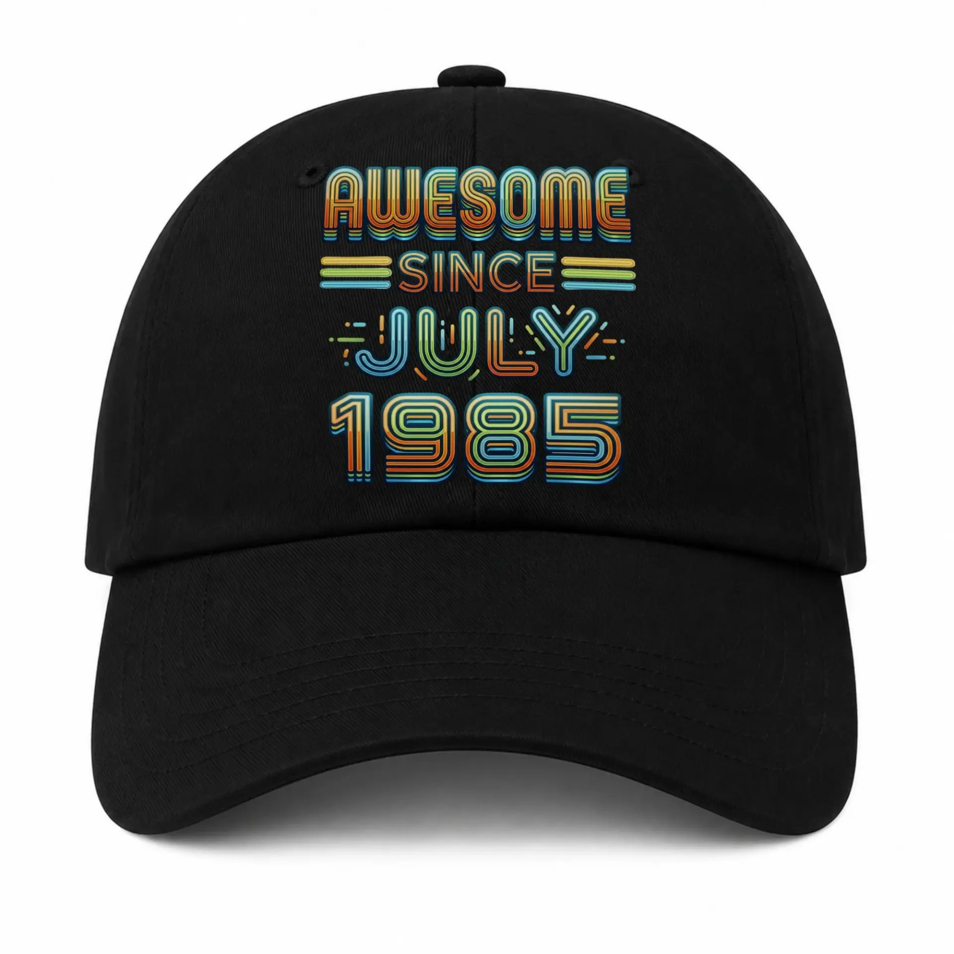 Baseball Cap Awesome Since July 1985 Vintage Retro Style Sun Hat