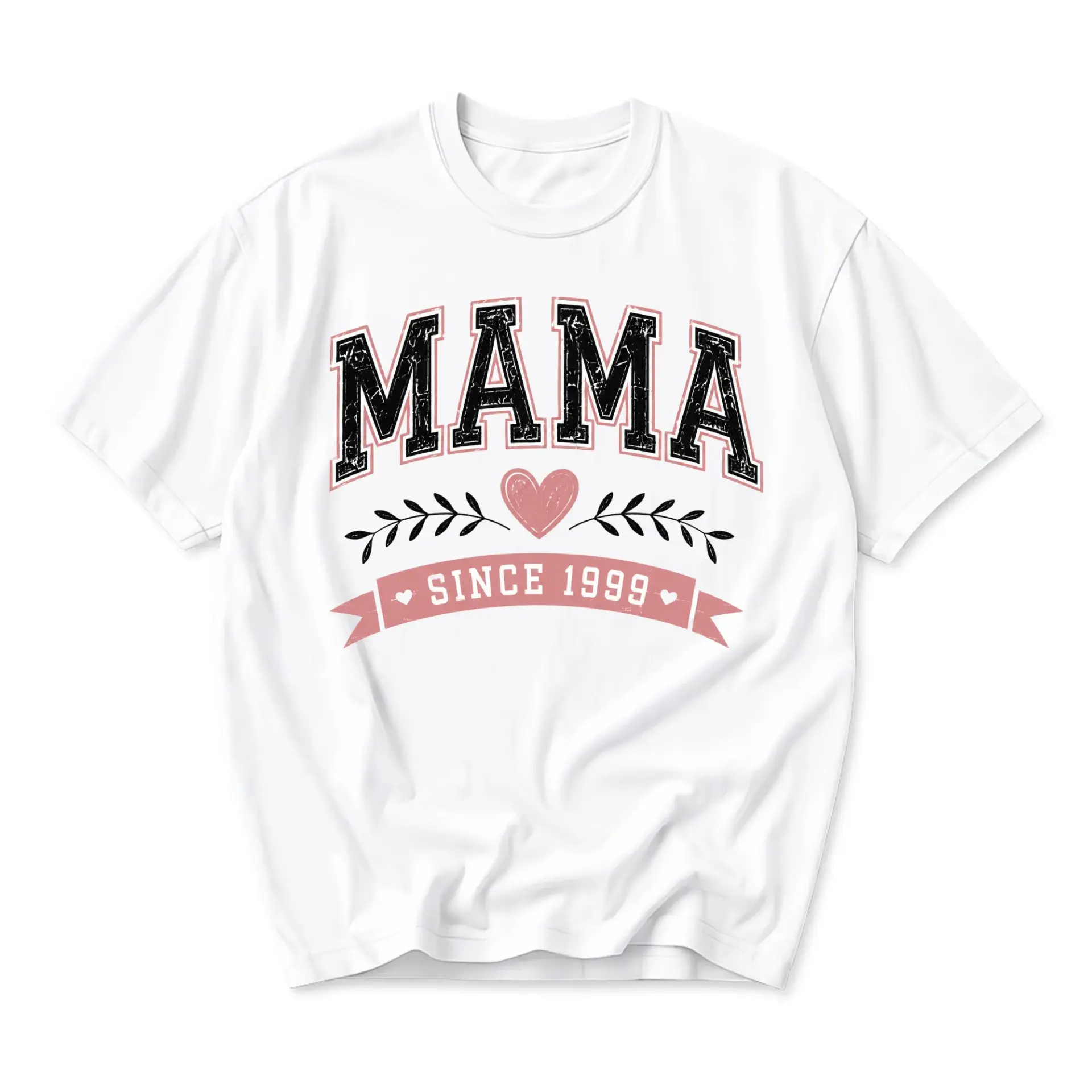 Graphic Tee Mama Since 1999 Unisex Crew Neck T-Shirt Retro Style Apparel