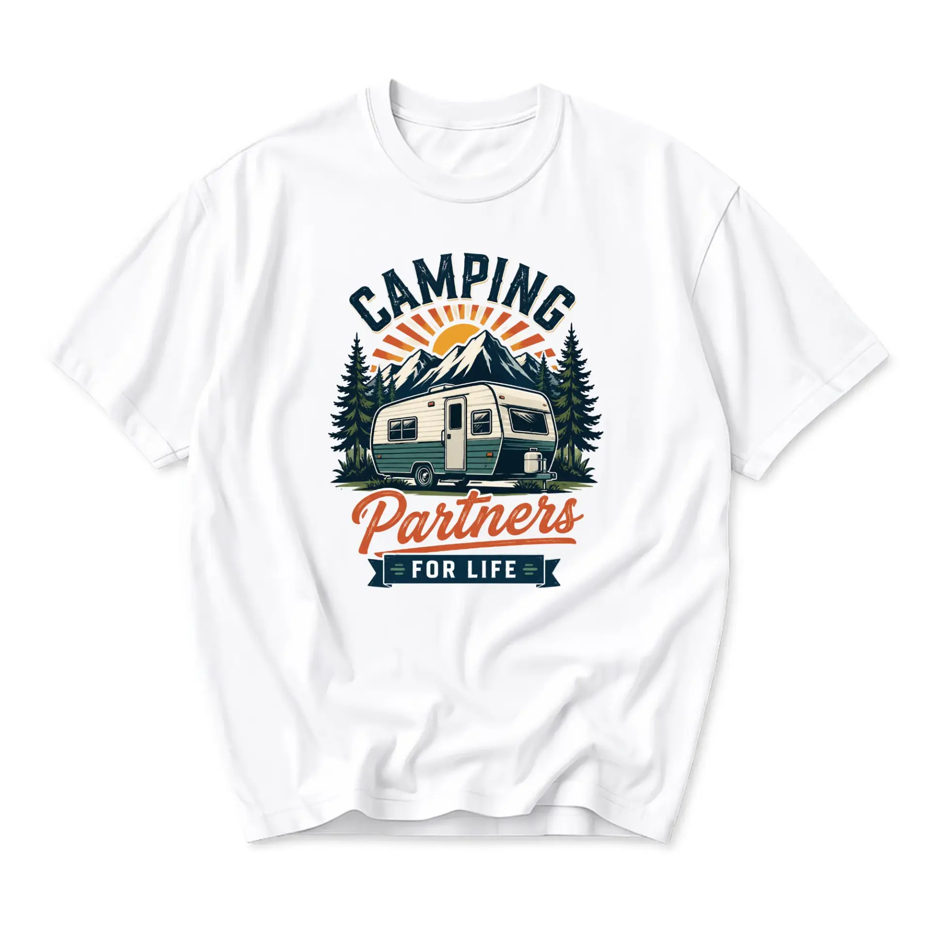 Graphic Tee Camping Partners Unisex Crew Neck T-Shirt Outdoor Adventure