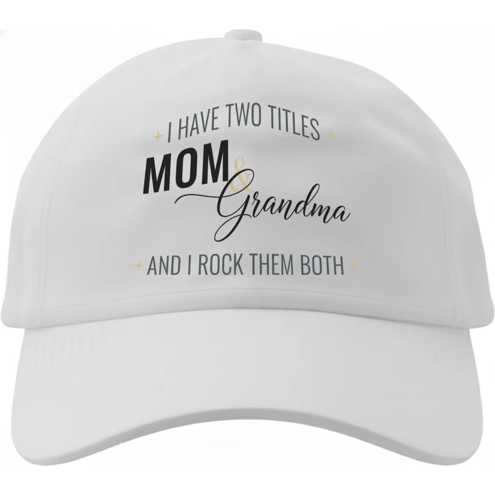 Dad Hat Baseball Cap Mom and Grandma Titles Design Comfortable Cotton Headwear for Everyday Casual Wear and Sun Protection