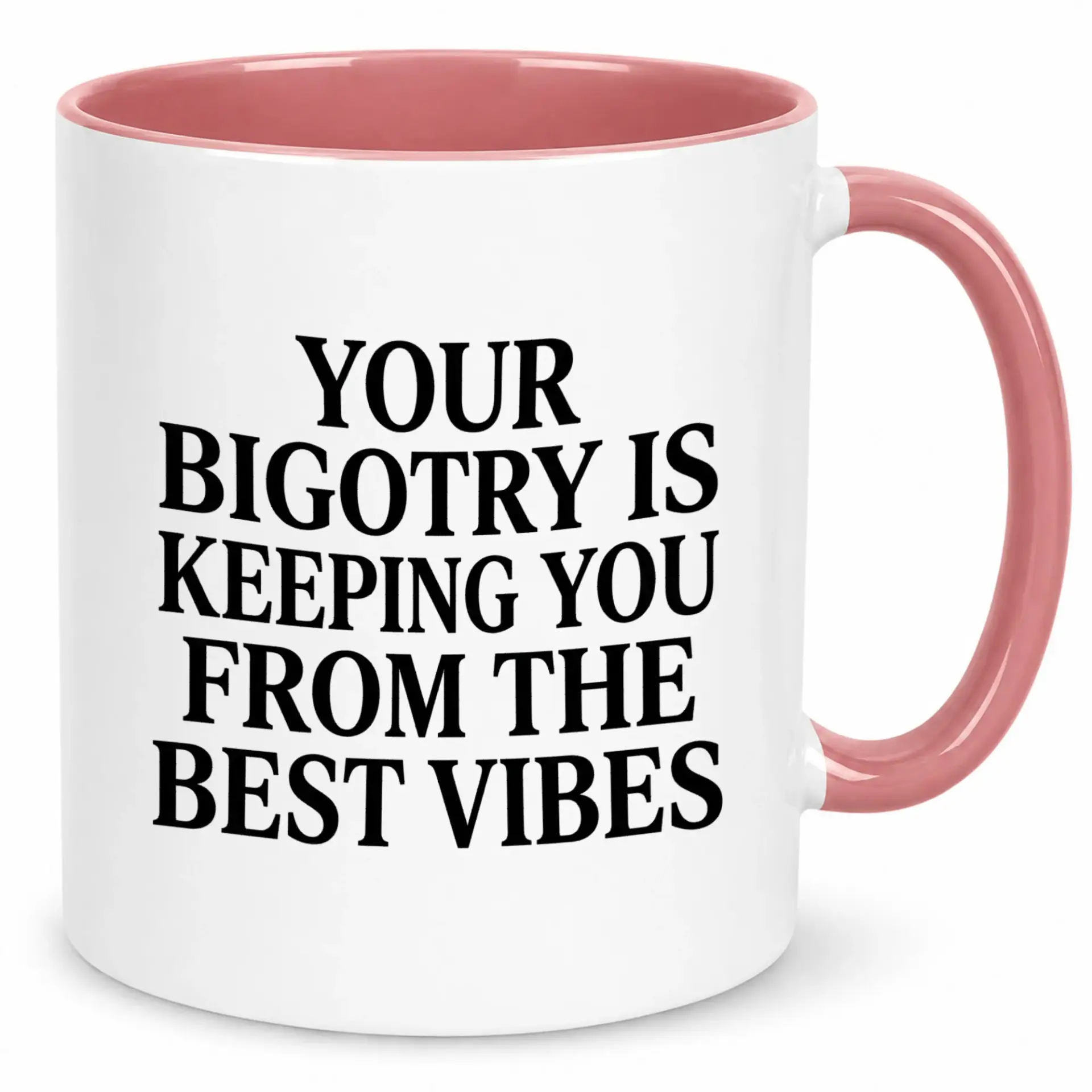Coffee Mug with Bold Statement Design Thought-Provoking Ceramic Drinkware 11oz or 15oz Glossy Finish Beverage Cup for Home Office