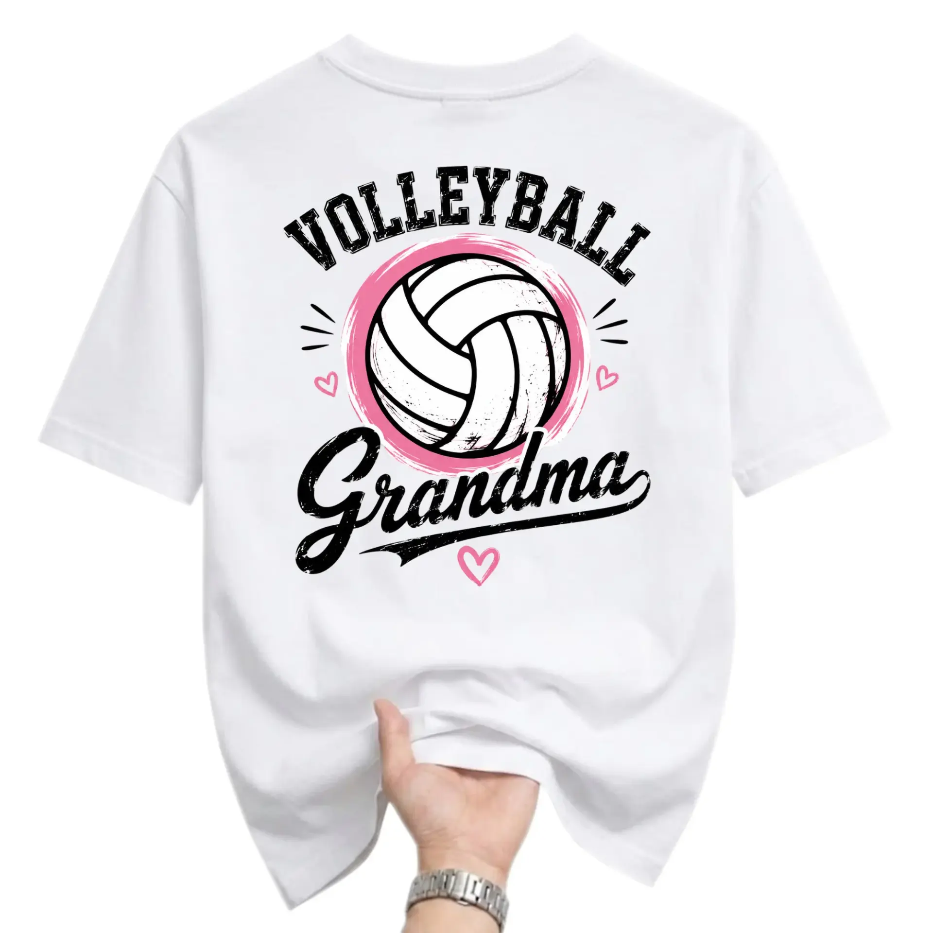 Graphic Tee Volleyball Grandma Sporty Crew Neck Unisex T-Shirt Casual Comfortable Cotton Blend Apparel Top