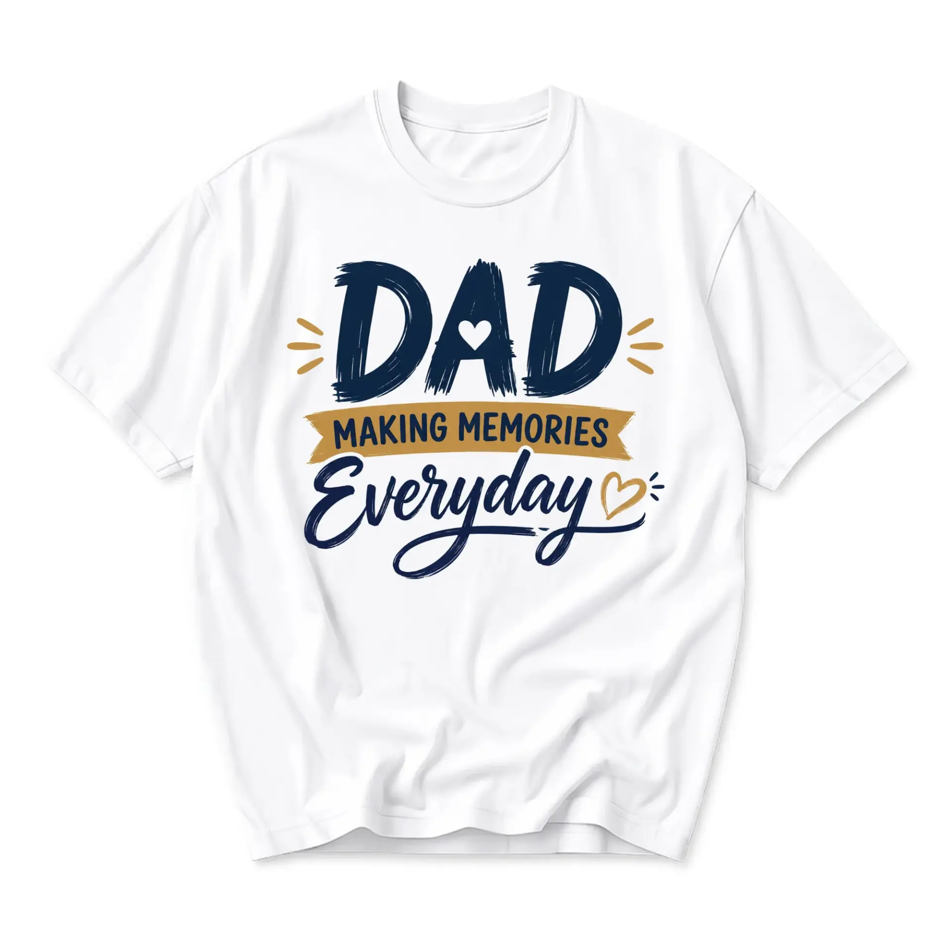 Graphic Tee Dad Making Memories Everyday Casual Unisex Crew Neck T-Shirt Short Sleeve Cotton Everyday Apparel