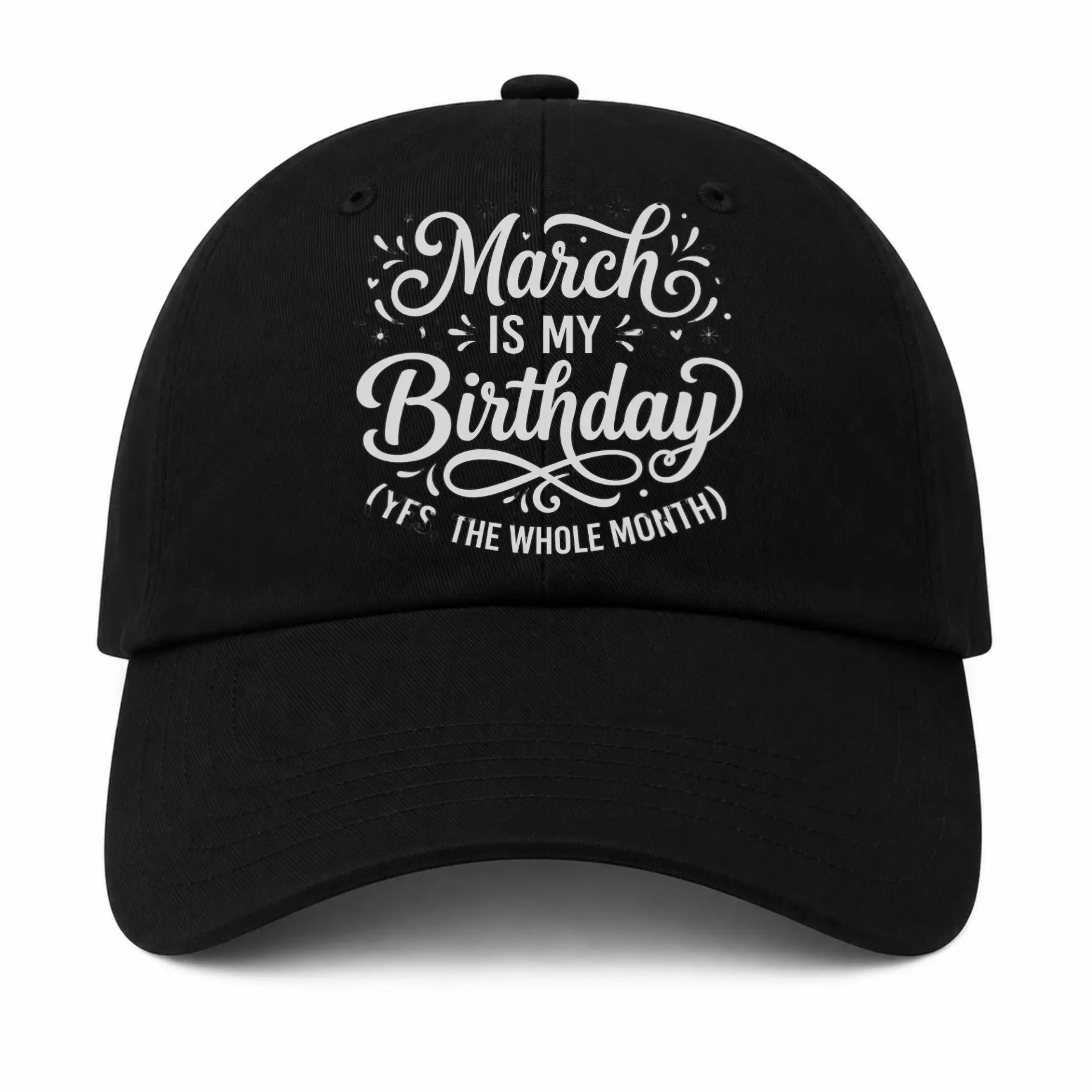 Vinyl Sticker Pack March Birthday Celebration Decals Waterproof Adhesive Decal Set for Personalizing Everyday Items