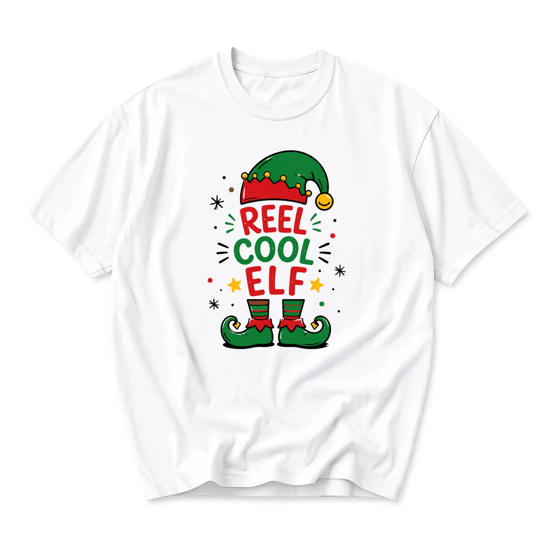 Funny Shirt Reel Cool Holiday Graphic Tee Unisex Short Sleeve Crew Neck Top