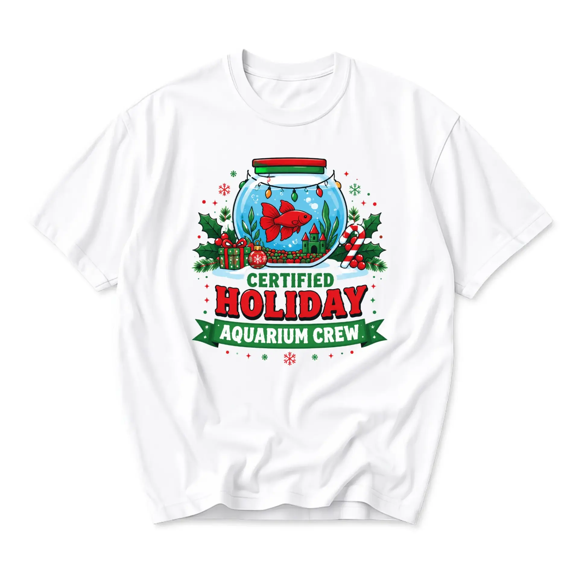 T-shirt Certified Holiday Crew Graphic Tee Seasonal Print Unisex Casual Summer Short Sleeve Top