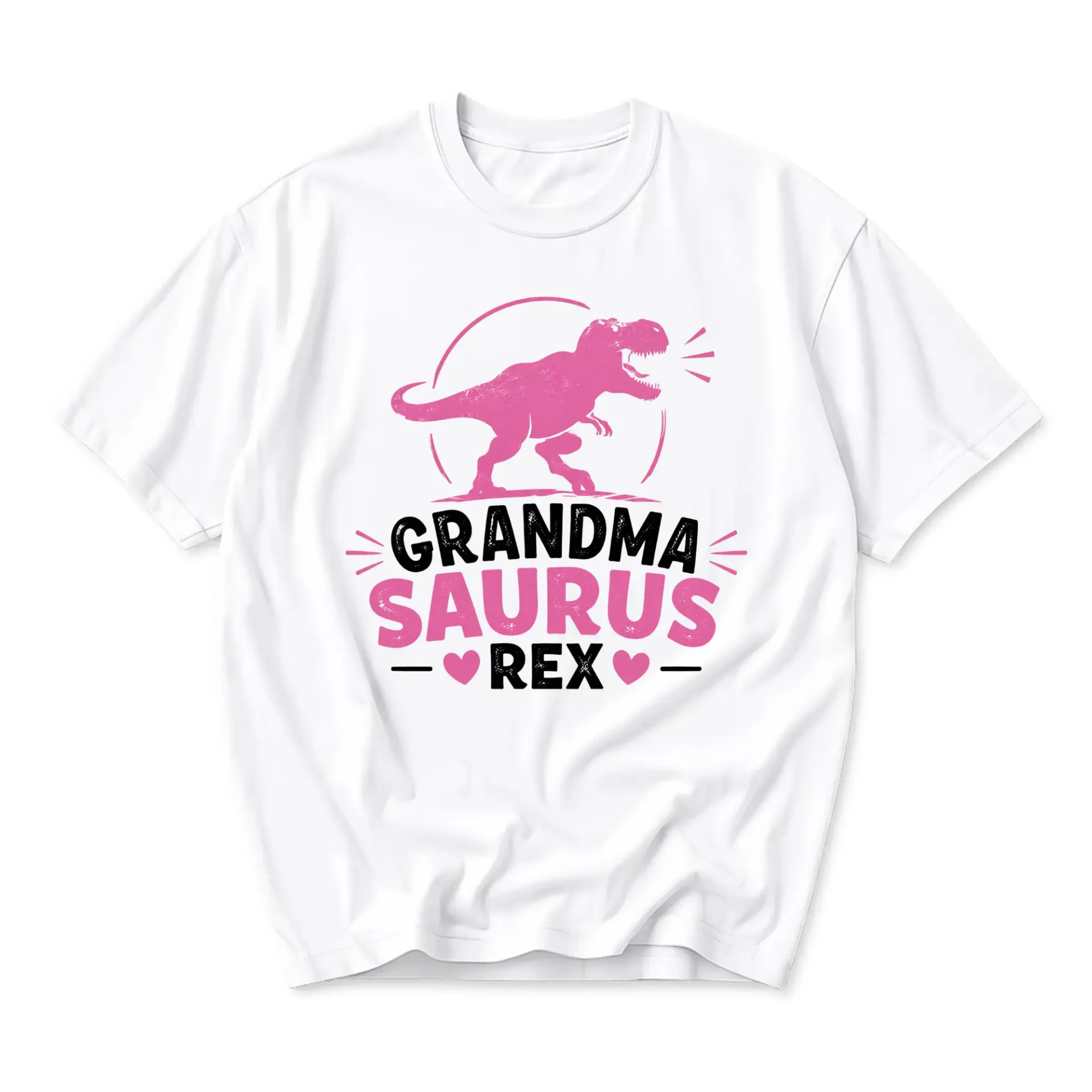 Funny Shirt Grandma Saurus Rex Graphic Tee Unisex Crew Neck Casual Everyday