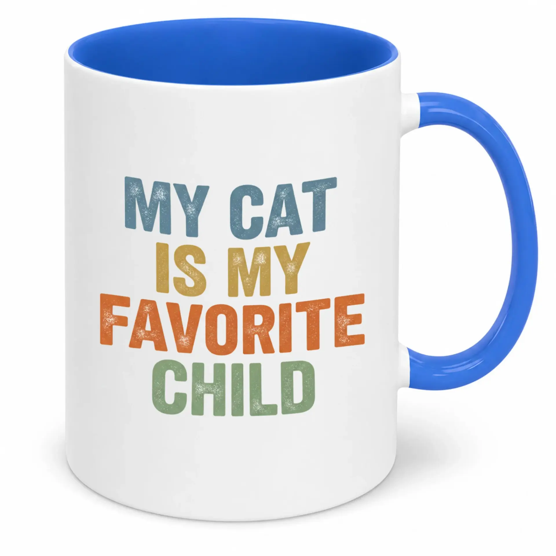 Funny Coffee Mug for Cat Lovers "my Is My Favorite Child" Ceramic Pet Parent Drinkware Humorous Gift Idea Moms Dads