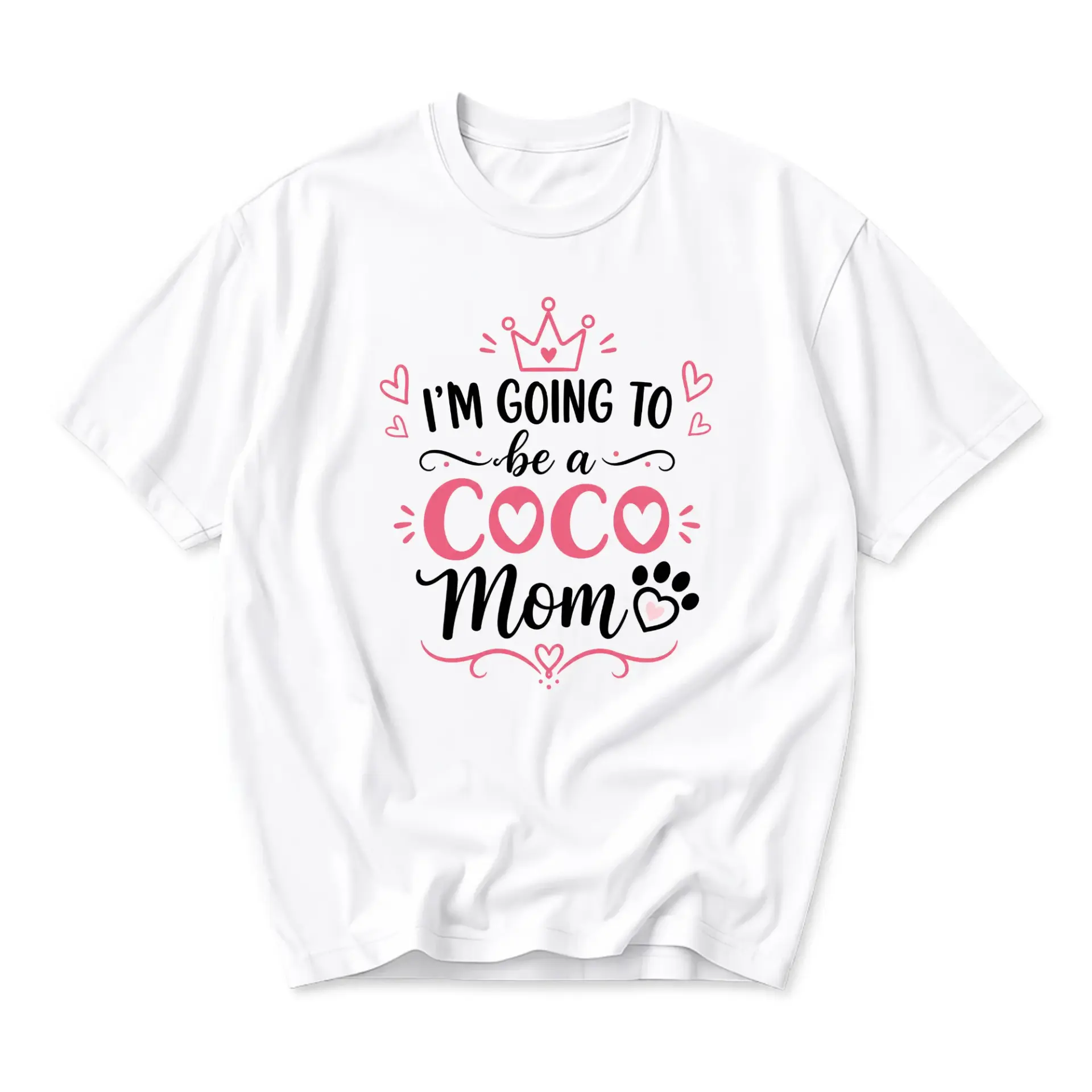 Graphic Tee I Am Going to Be a Coco Mom Unisex T-Shirt Cute Pet Lover