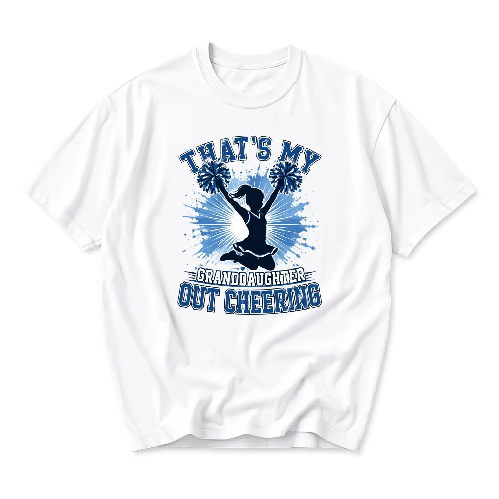 Graphic Tee That Is My Granddaughter Out Cheering Unisex Crew Neck Shirt