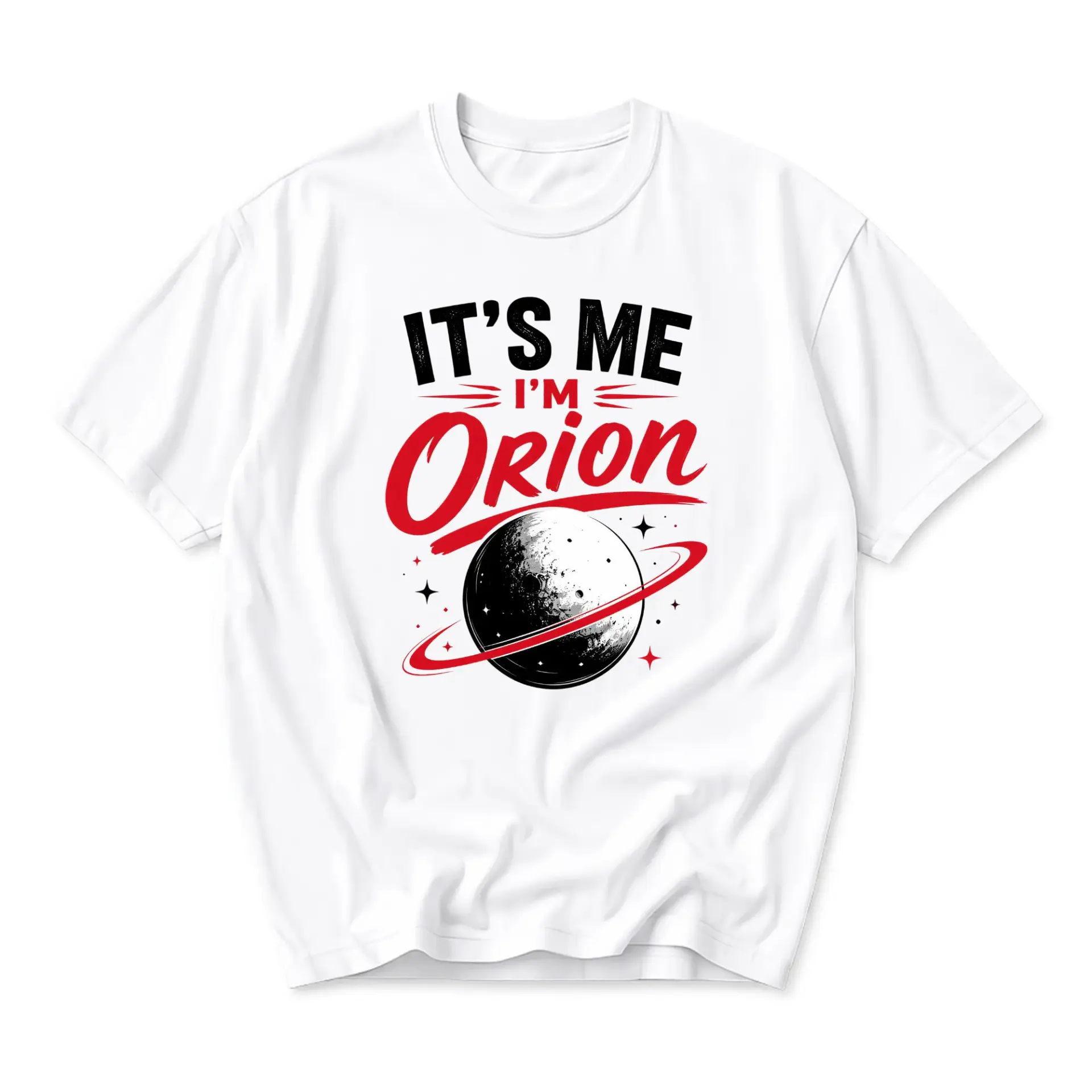 Funny Shirt Orion Graphic Tee Unisex Crew Neck Casual Everyday Wear Soft Cotton Blend Print Clothing Short Sleeve