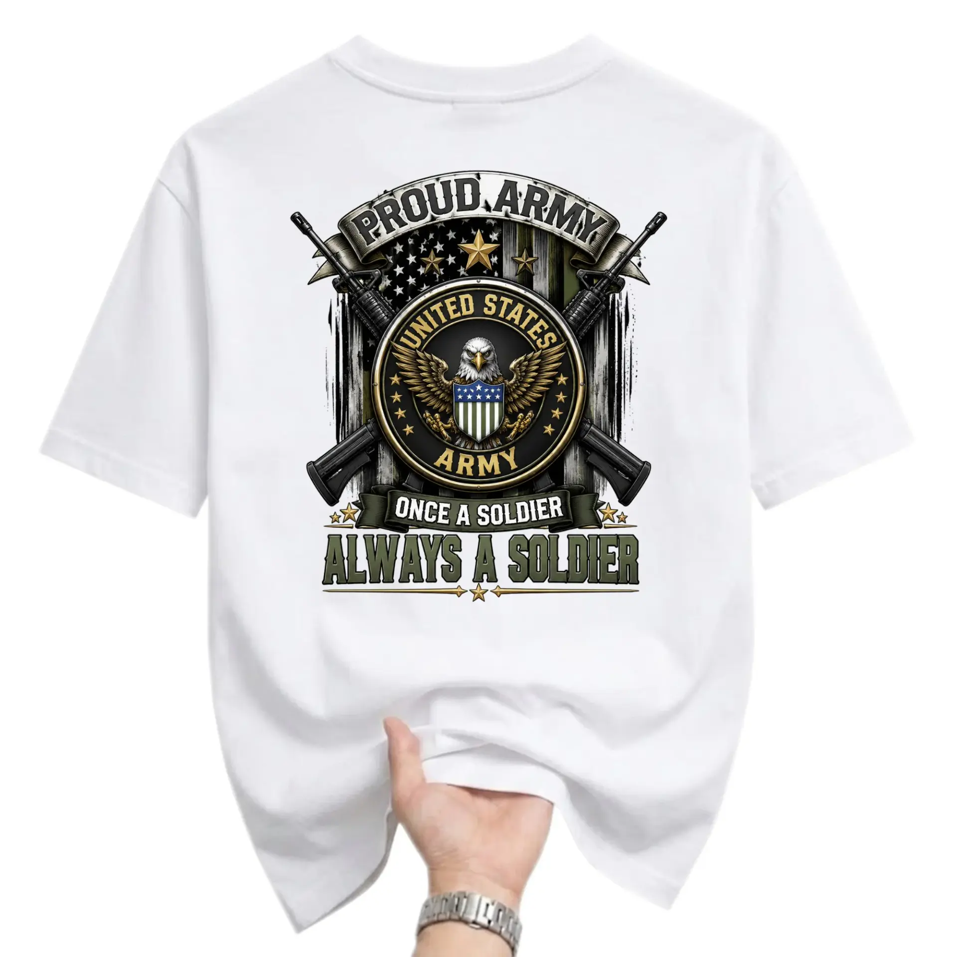Risk: Ip Violation - Contains Military Emblem and Trademarked Phrases