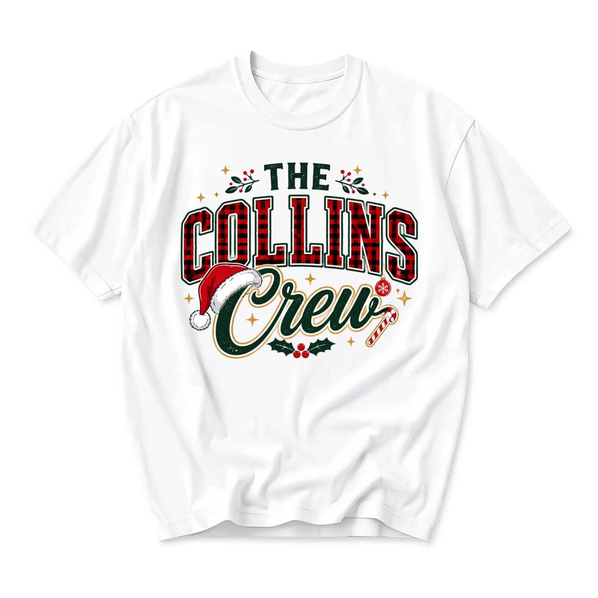 T-shirt the Collins Crew Graphic Tee Holiday Themed Unisex Casual Everyday