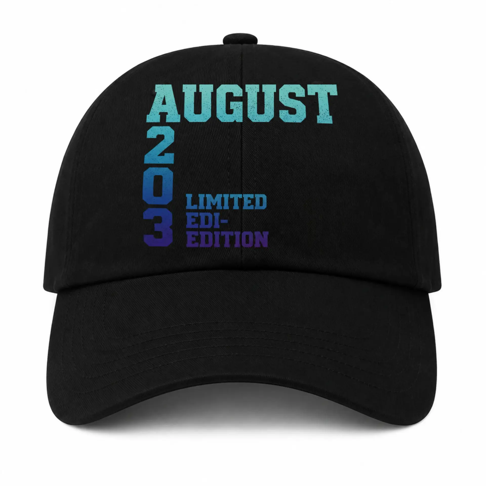 Baseball Cap Featuring Retro August 2003 Limited Edition Graphic Design