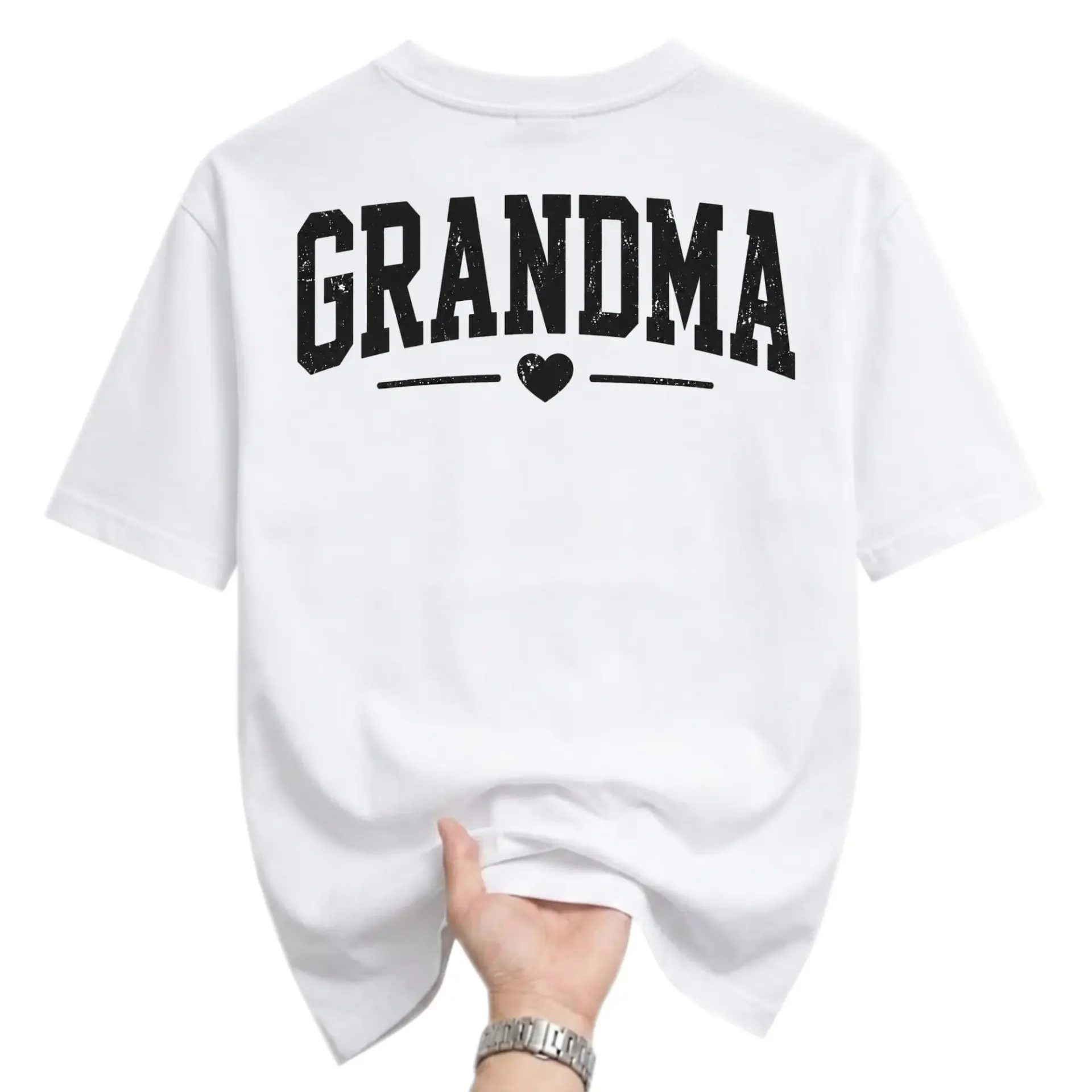 Graphic Tee Grandma Lettering Design Unisex Casual Crew Neck Comfortable Everyday Soft Cotton Blend Short Sleeve Shirt