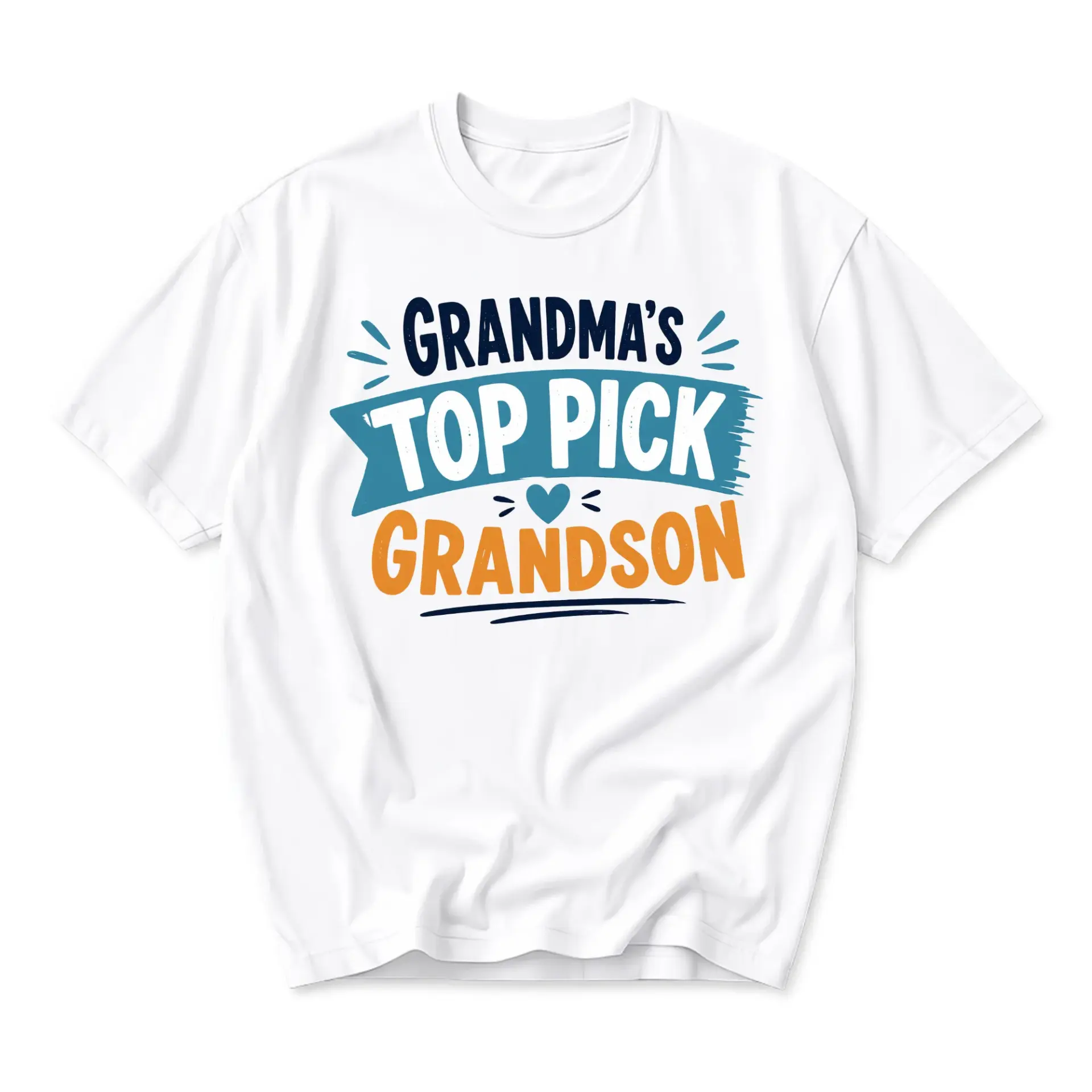 Graphic Tee Grandma' Pick Grandson Unisex Crew Neck Short Sleeve Shirt for