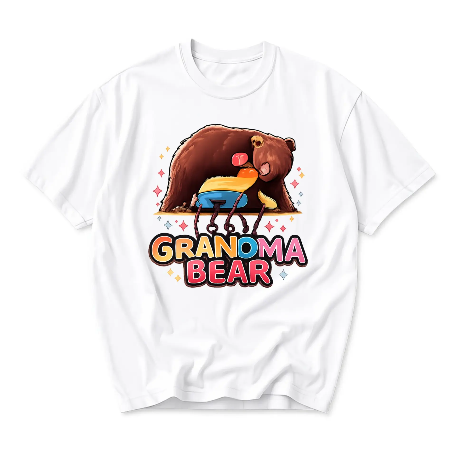 Funny Shirt Unisex Graphic Printed T-Shirt Featuring a Cute Illustration with Granoma Text Design Casual Tee