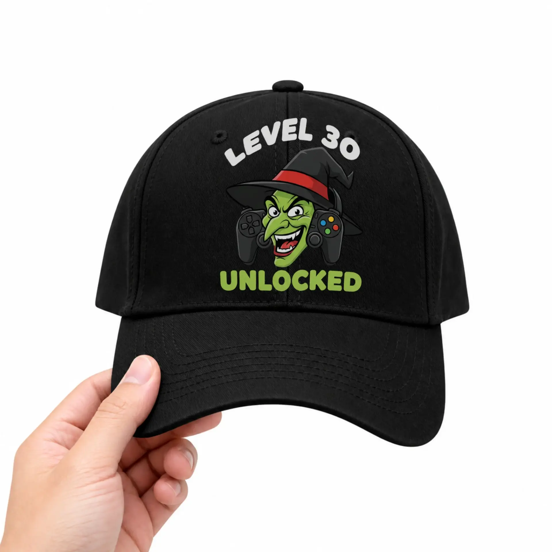 Vinyl Sticker Pack Level 30 Unlocked Witch Gamer Decal Set for Laptops and Water Bottles Waterproof Aesthetic Decor
