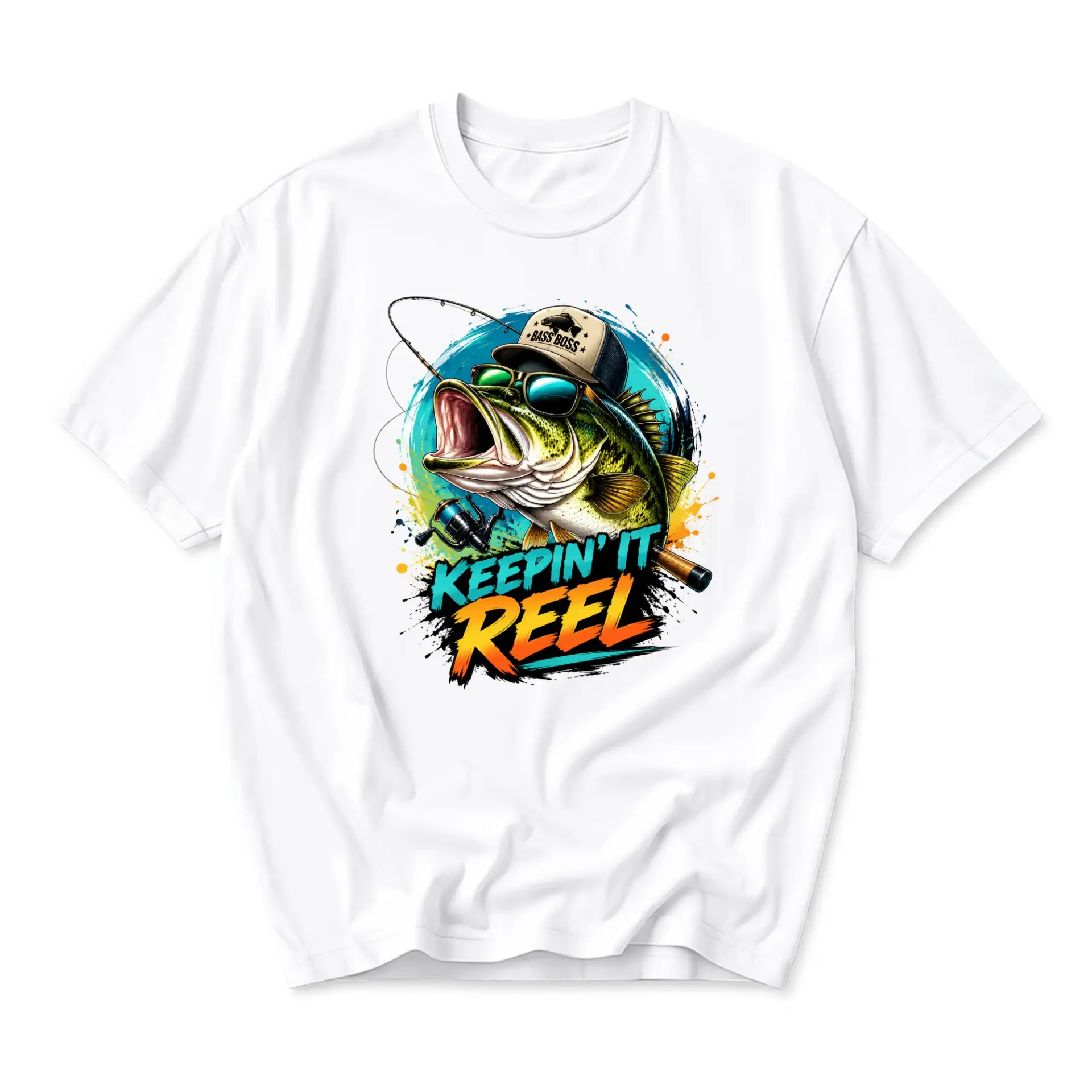 Graphic Tee Keepin It Reel Fishing Unisex T-Shirt Funny Outdoor Lover Crew
