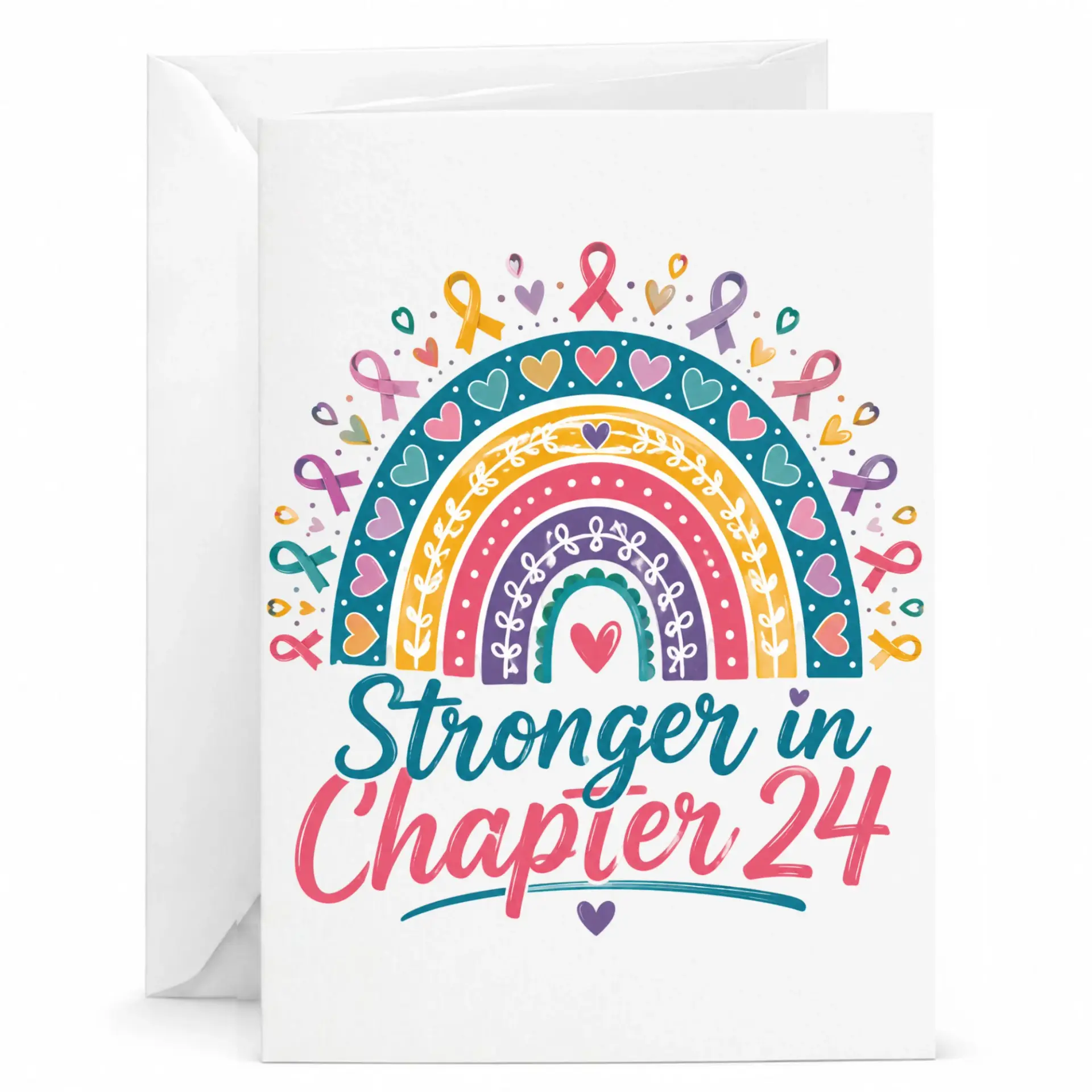 Inspirational Stronger in Chapter 24 Greeting Card for Birthday Encouragement and Milestone Celebrations