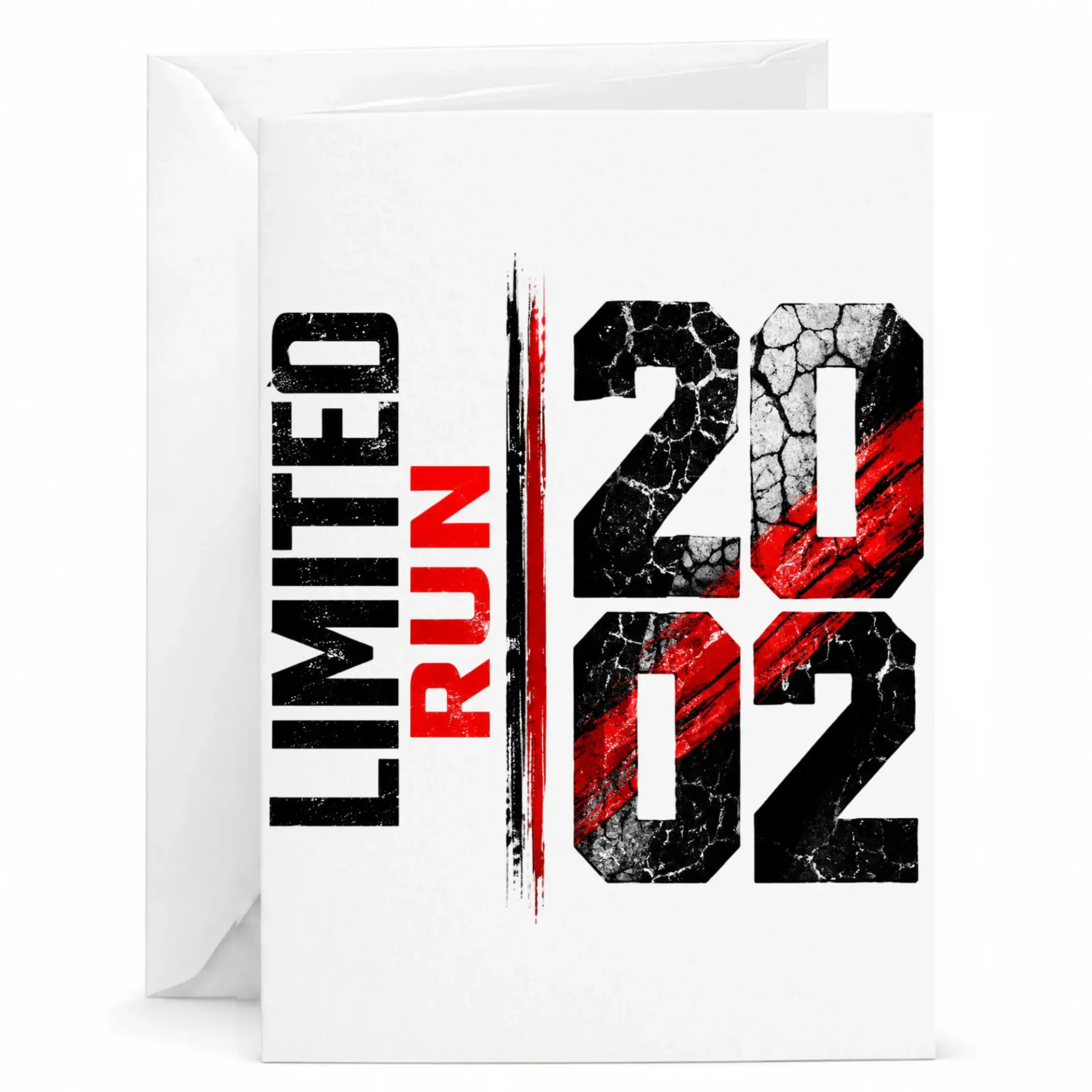 Birthday Card Limited Run 2002 Distressed Vintage Style Milestone Celebration Greeting Card for Birth Year