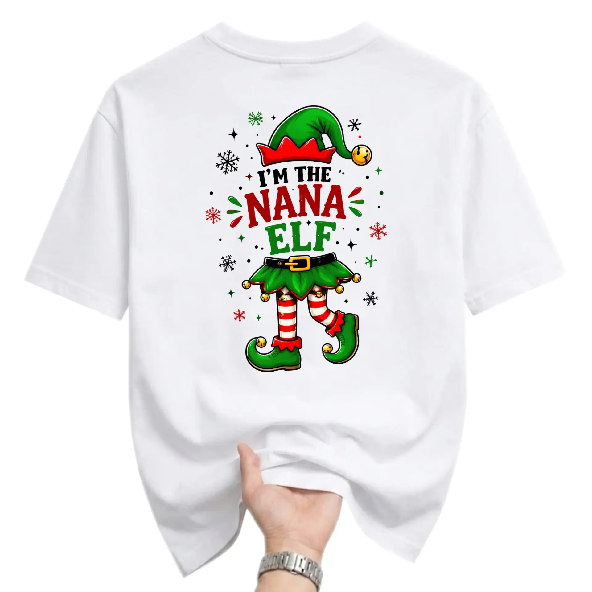 Funny Shirt Nana Holiday Graphic Tee Unisex Short Sleeve Crew Neck Cotton