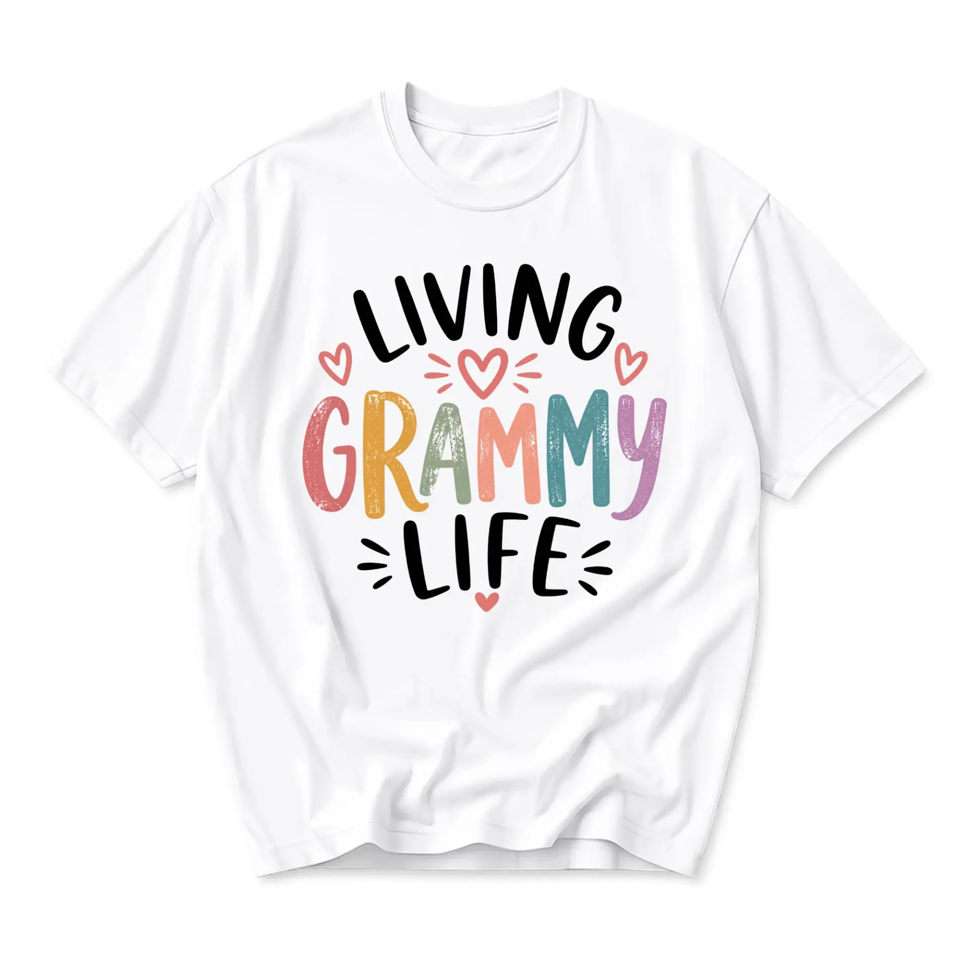Graphic Tee Living Life Unisex T-Shirt Soft Cotton Blend Casual Top with