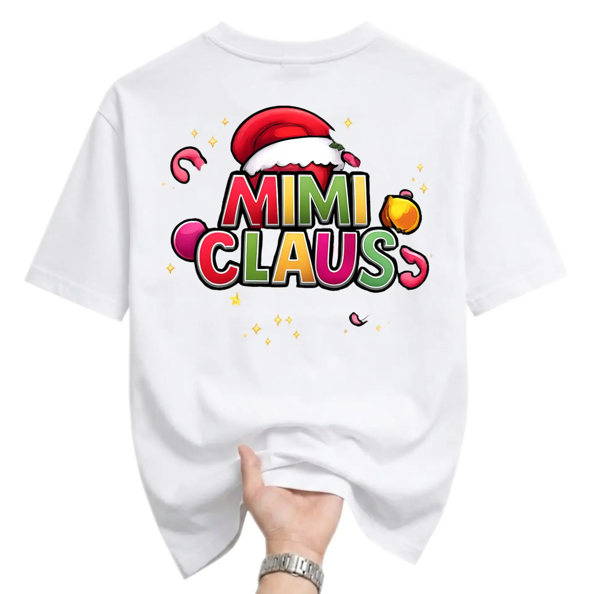 Funny Shirt Mimi Claus Holiday Graphic Tee Retro Christmas Seasonal Unisex