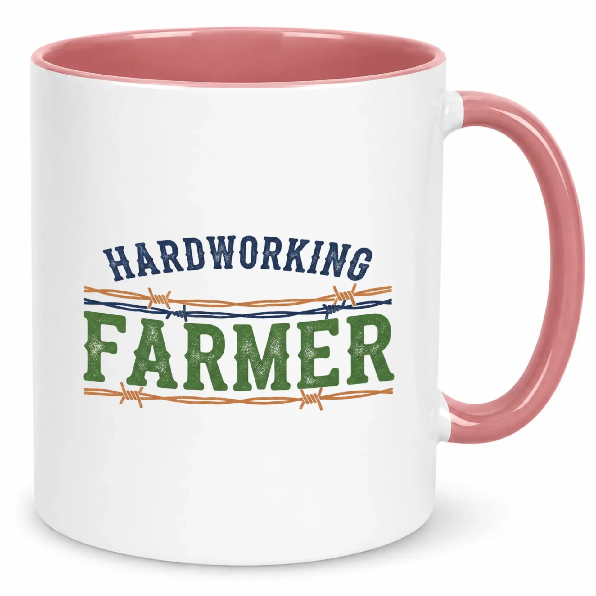 Hardworking Farmer Coffee Mug Dedicated Agriculture Worker Themed Ceramic Cup 11oz or 15oz Beverage Drinkware Gift for Enthusiasts
