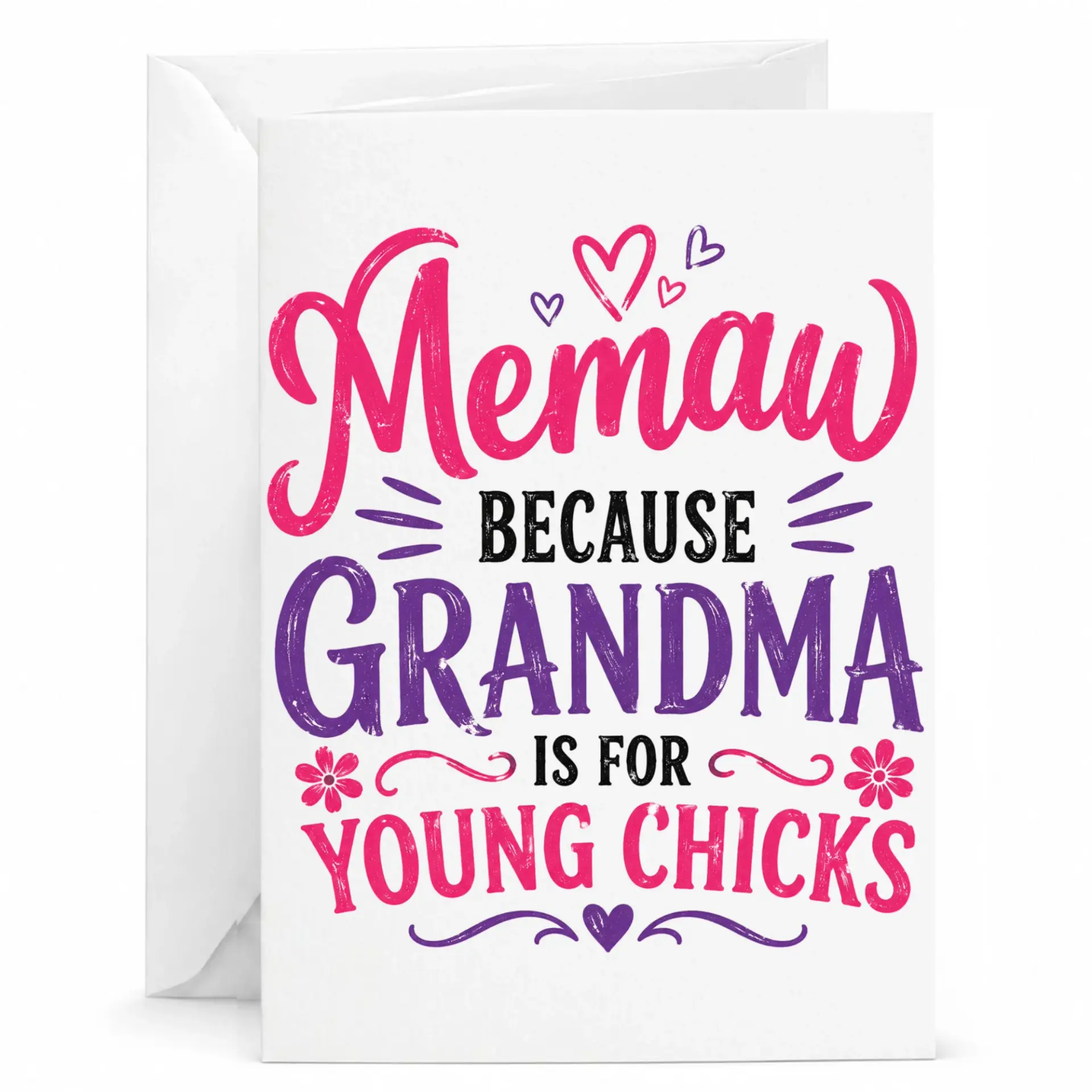 Birthday Card for Memaw Funny Grandma Greeting with Humorous