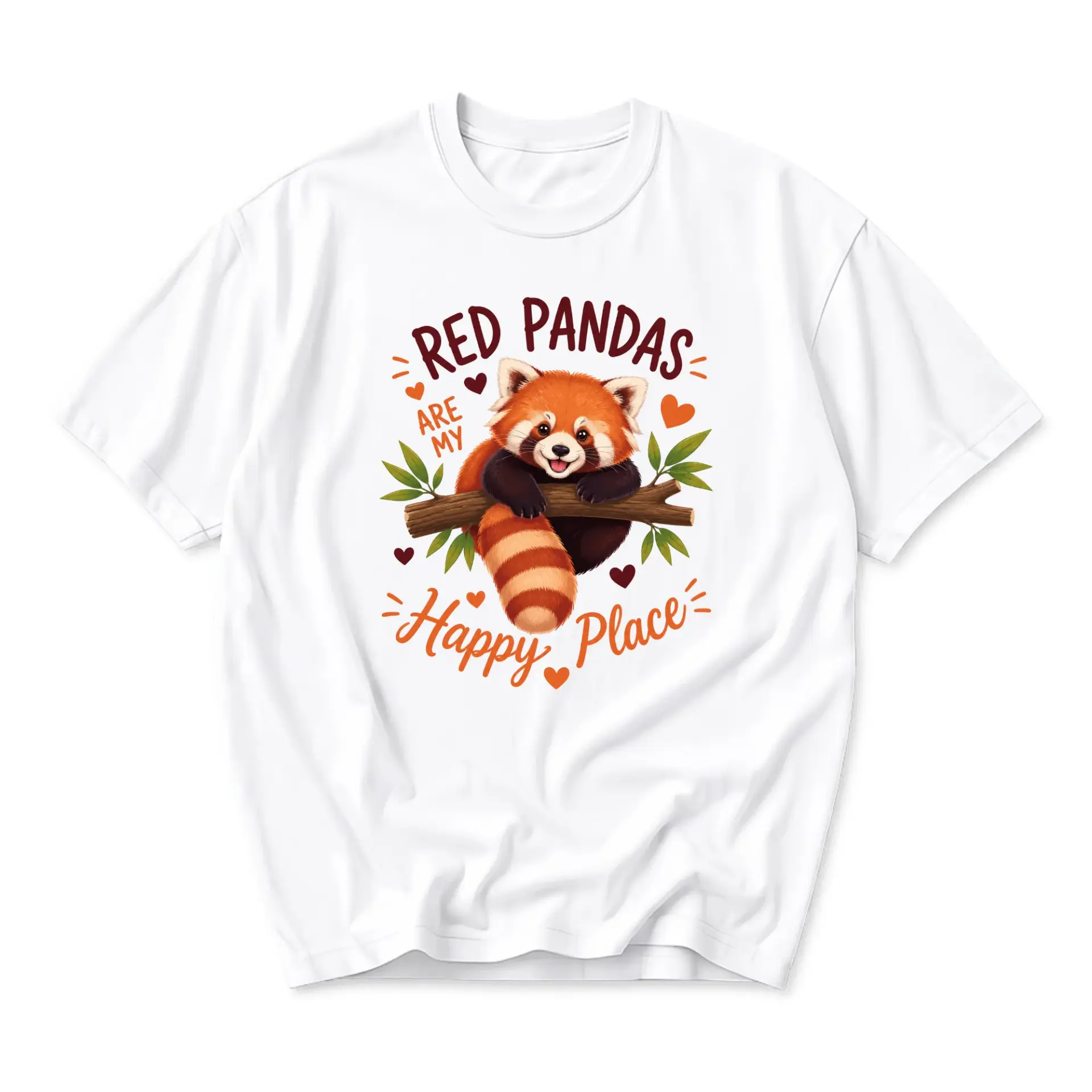 T-shirt Red Pandas Are My Graphic Tee Cute Wildlife Illustration Unisex Crew Neck Top