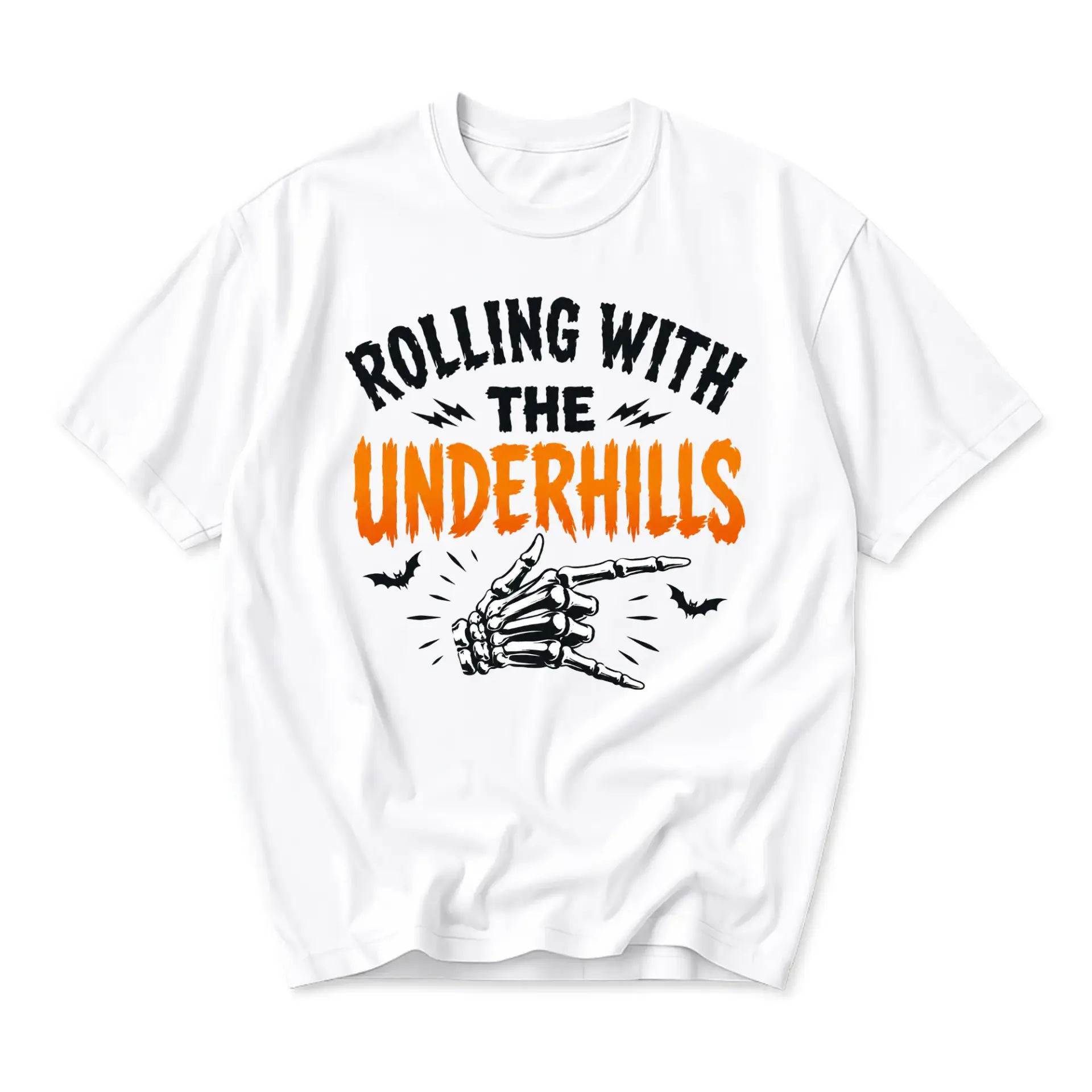Funny Shirt Rolling with the Underhills Graphic Tee Unisex Crew Neck Casual Cotton Blend Apparel for Everyday Wear