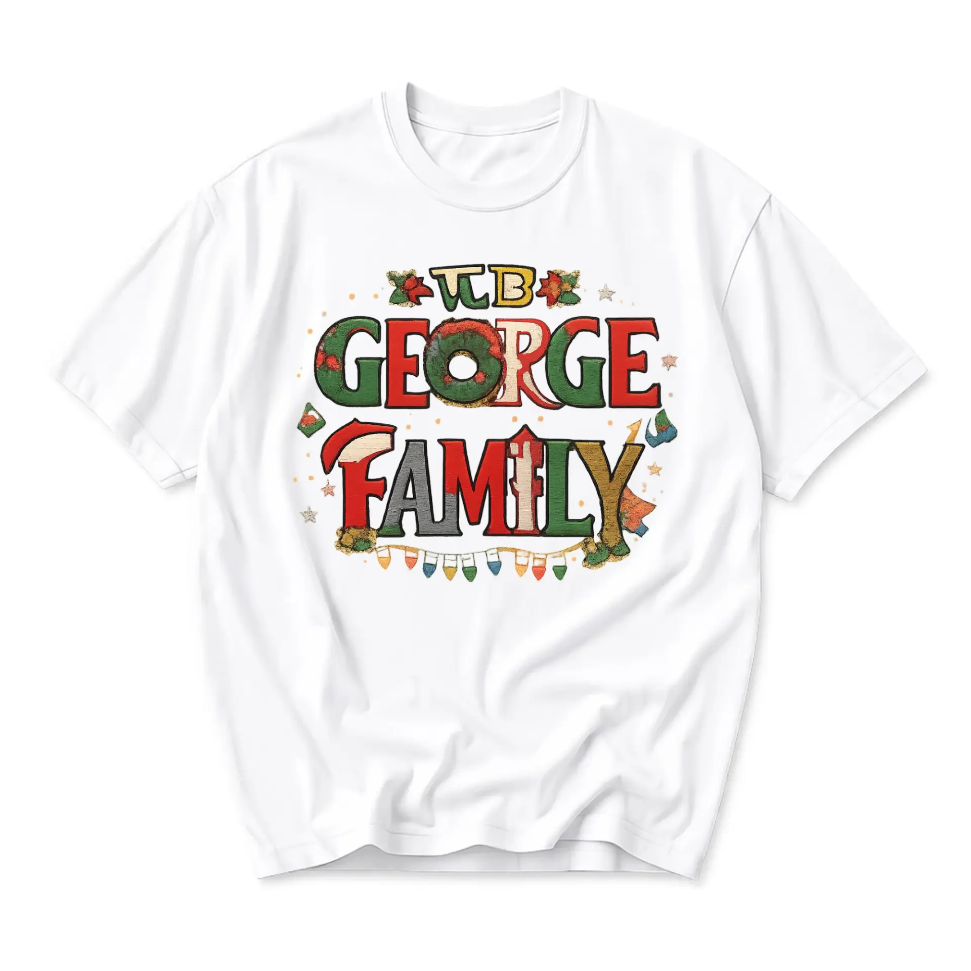 Graphic Tee George Family Holiday Celebration Festive Seasonal Unisex