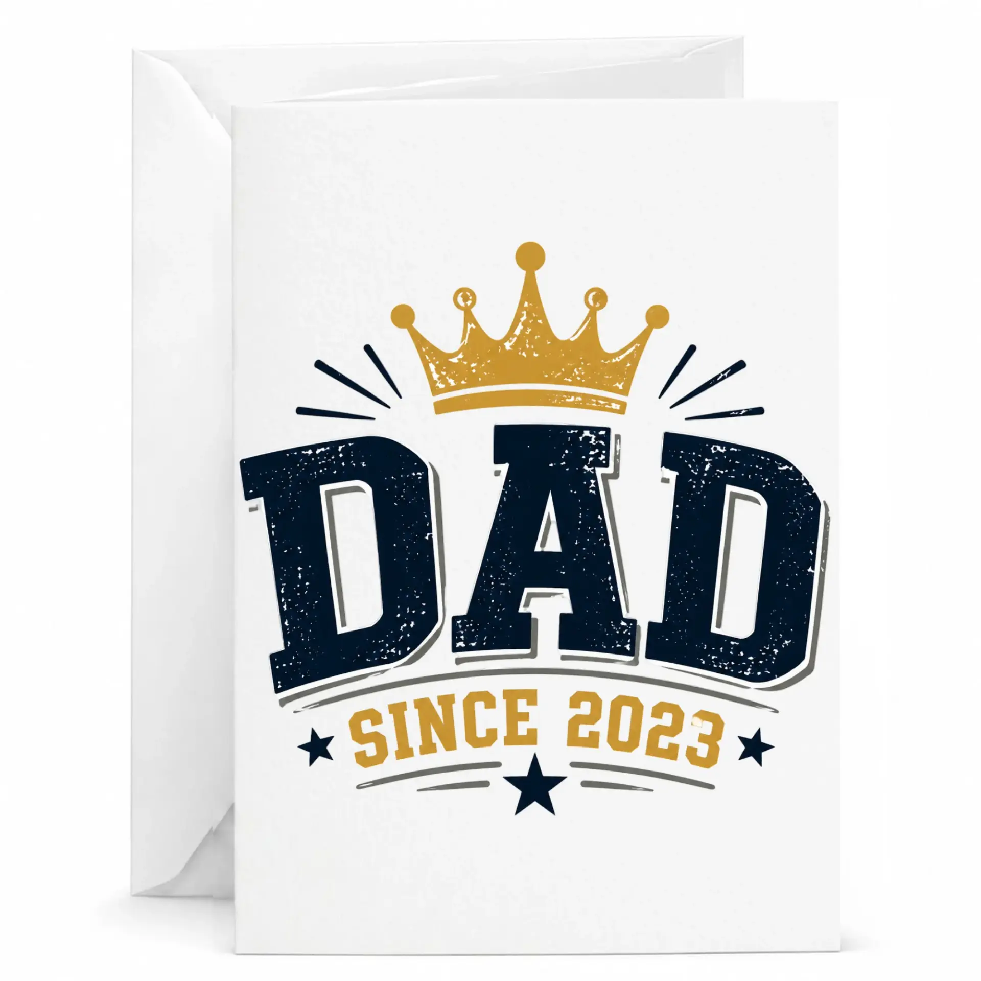 Personalized Greeting Card Dad Since 2023 Design Stationery