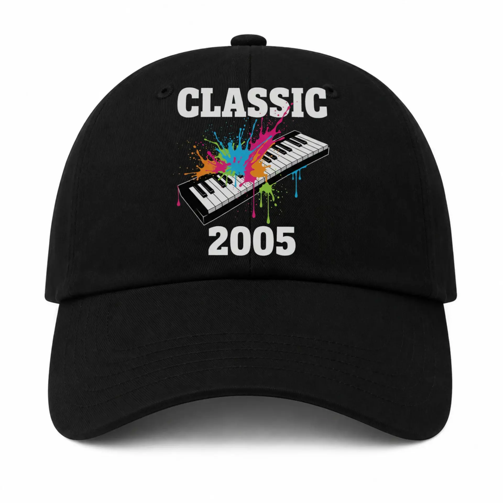Vinyl Sticker Pack Classic 2005 Music Piano Design Set of 3 Weatherproof Decals for Laptops and Water Bottles