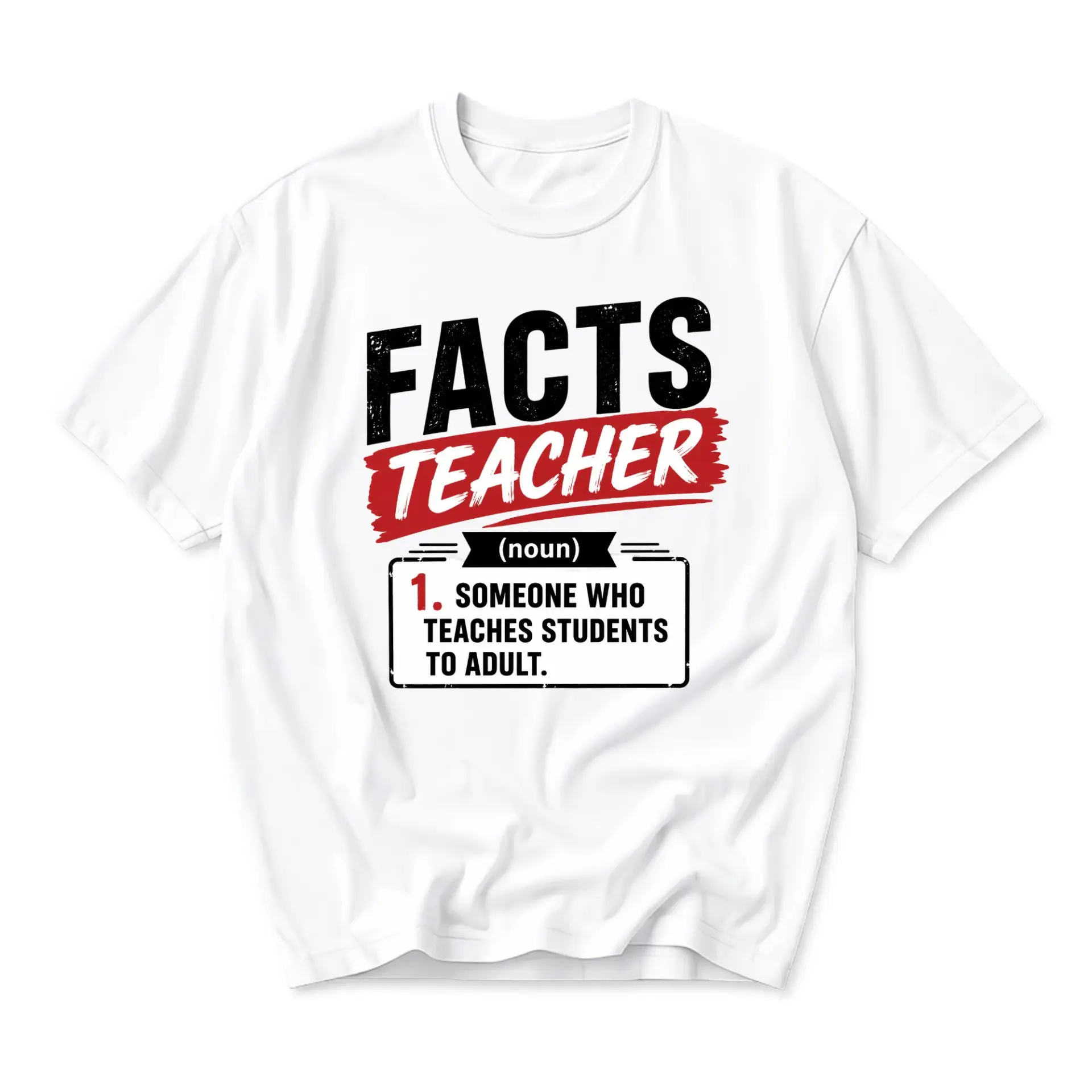 Funny Shirt Teacher Definition Graphic Tee Unisex Crew Neck Casual Everyday Apparel Professional Educator Humor Gift