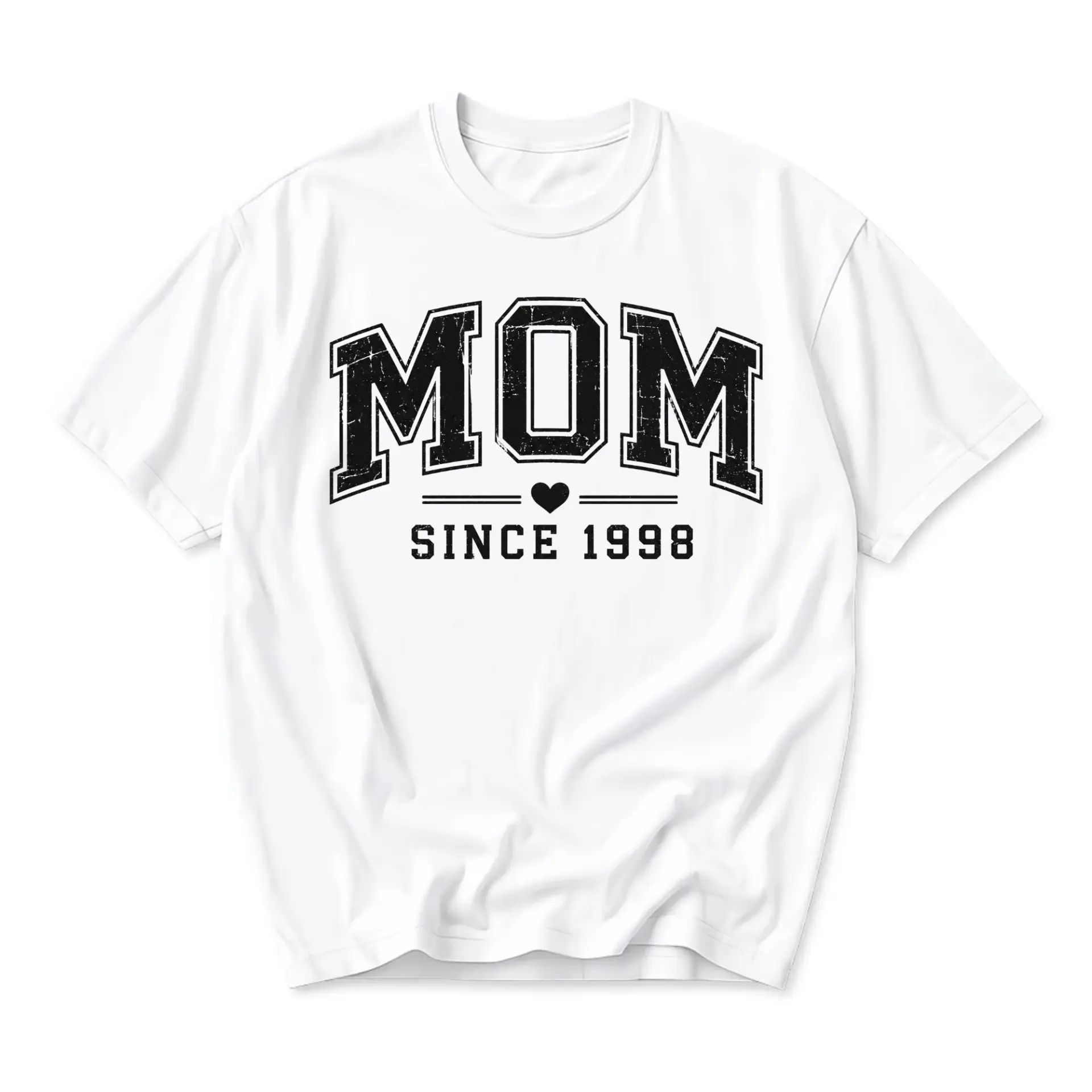 Graphic Tee Mom Since 1998 Unisex Crew Neck Shirt Casual Short Sleeve