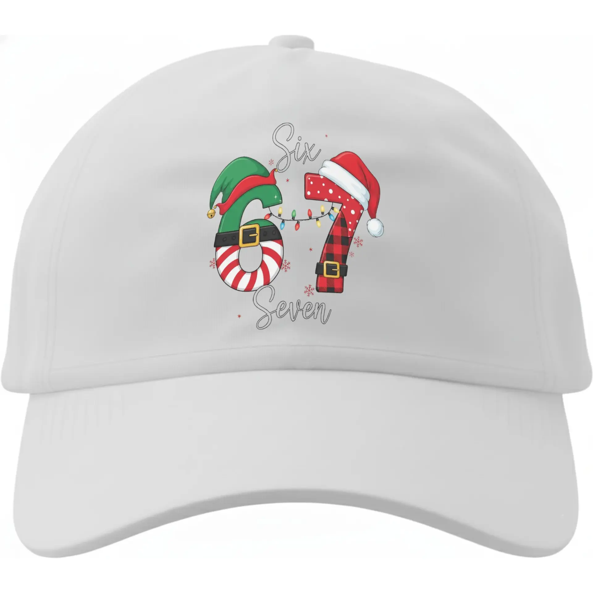 Baseball Cap Festive Holiday Numeric Graphic Design Comfortable Cotton Headwear for Seasonal Casual Everyday Wear