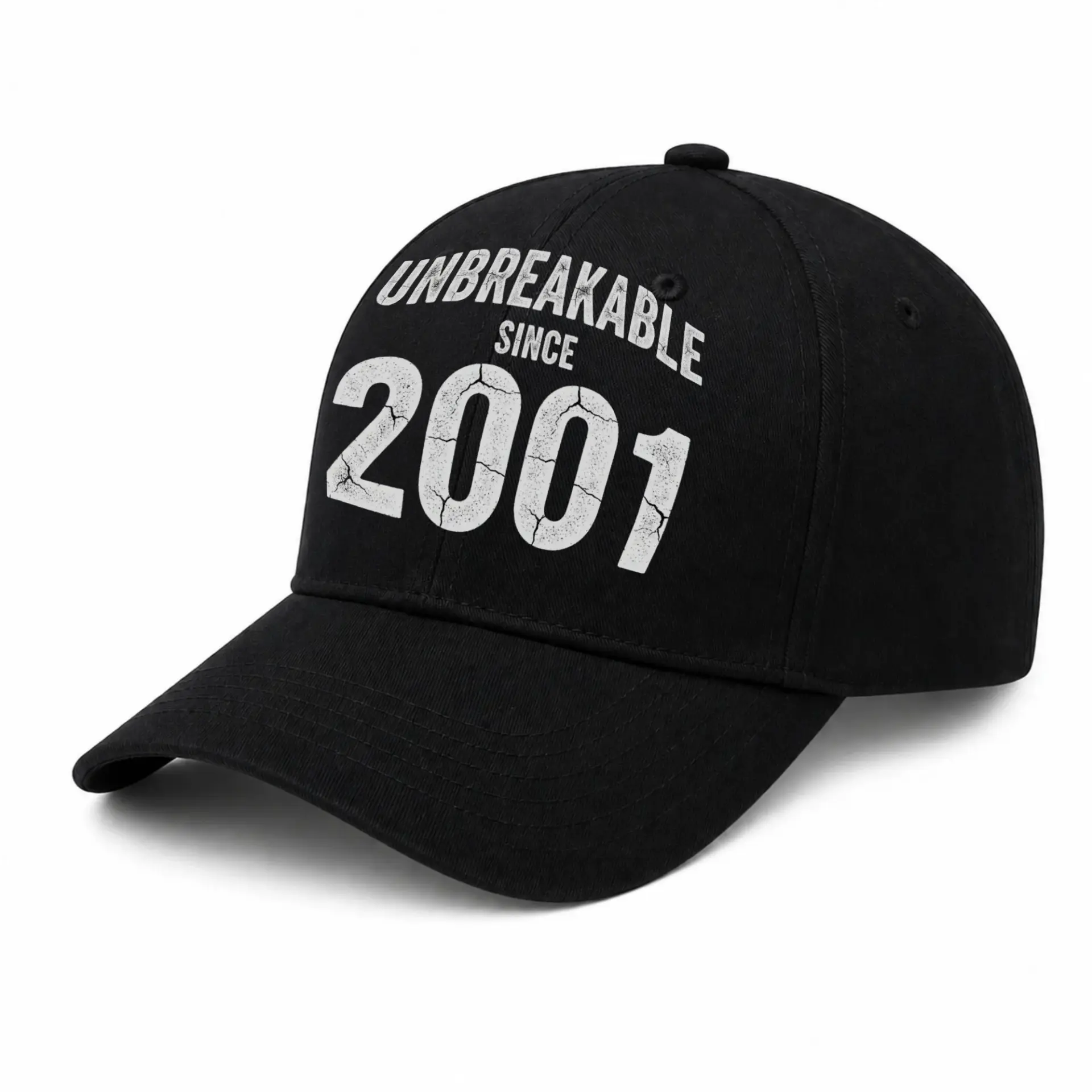 Baseball Cap Unbreakable Since 2001 Graphic Hat for Casual Daily Wear