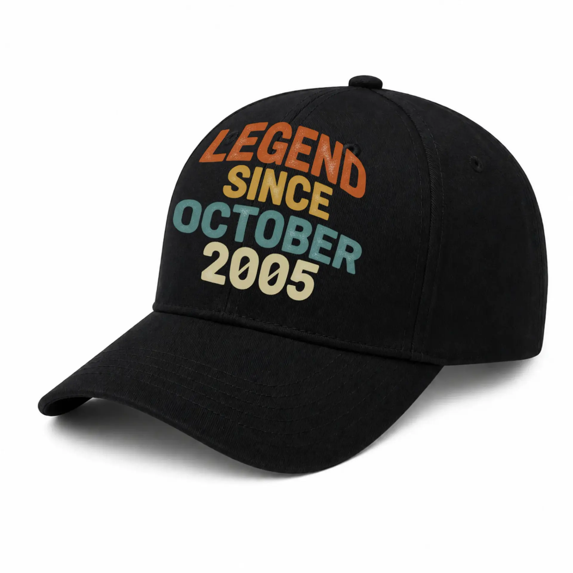 Baseball Cap Legend Since October 2005 Retro Birthday Aesthetic Hat
