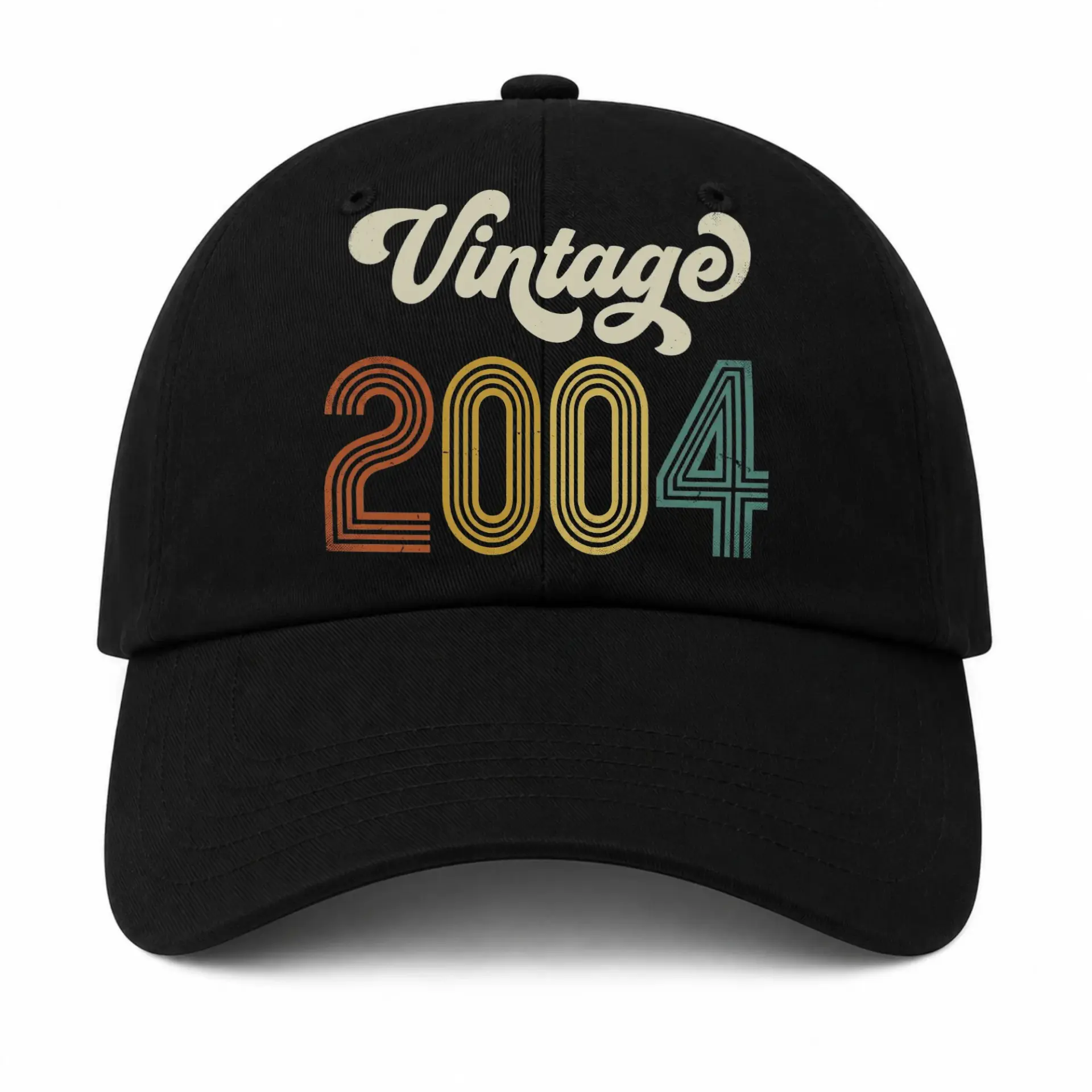 Baseball Cap Vintage 2004 Retro Aesthetic Embroidered Cotton Hat