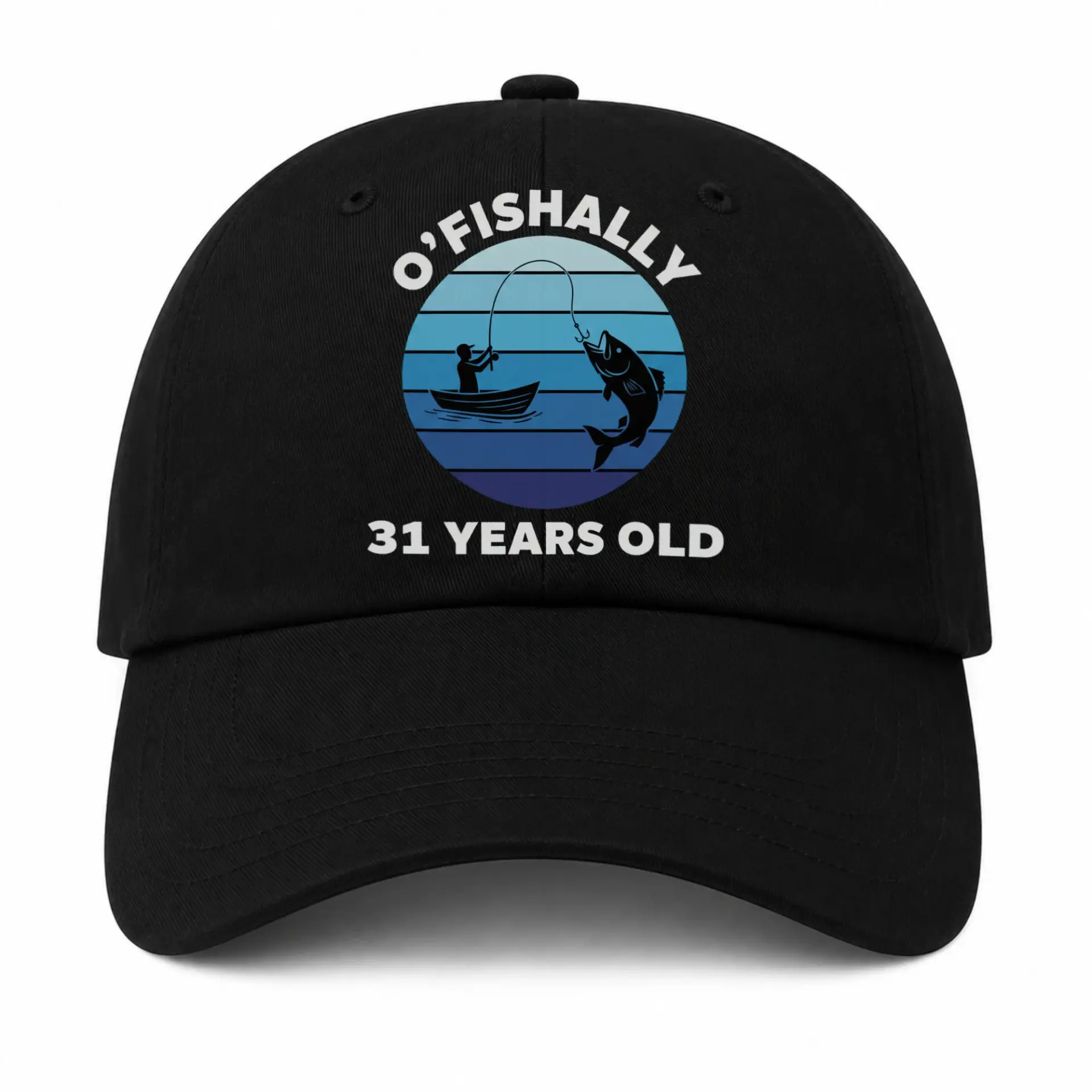 Baseball Cap O Fishally Thirty One Years Old Funny Fishing Theme Hat