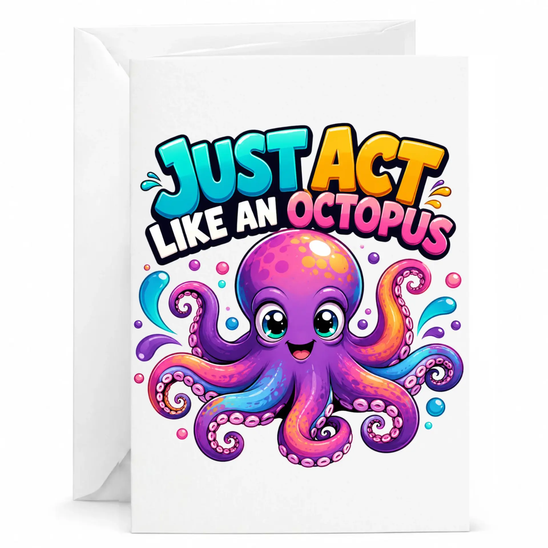 Funny Greeting Card Just Like an Humorous Pun for Friends and Family Decorative Stationery