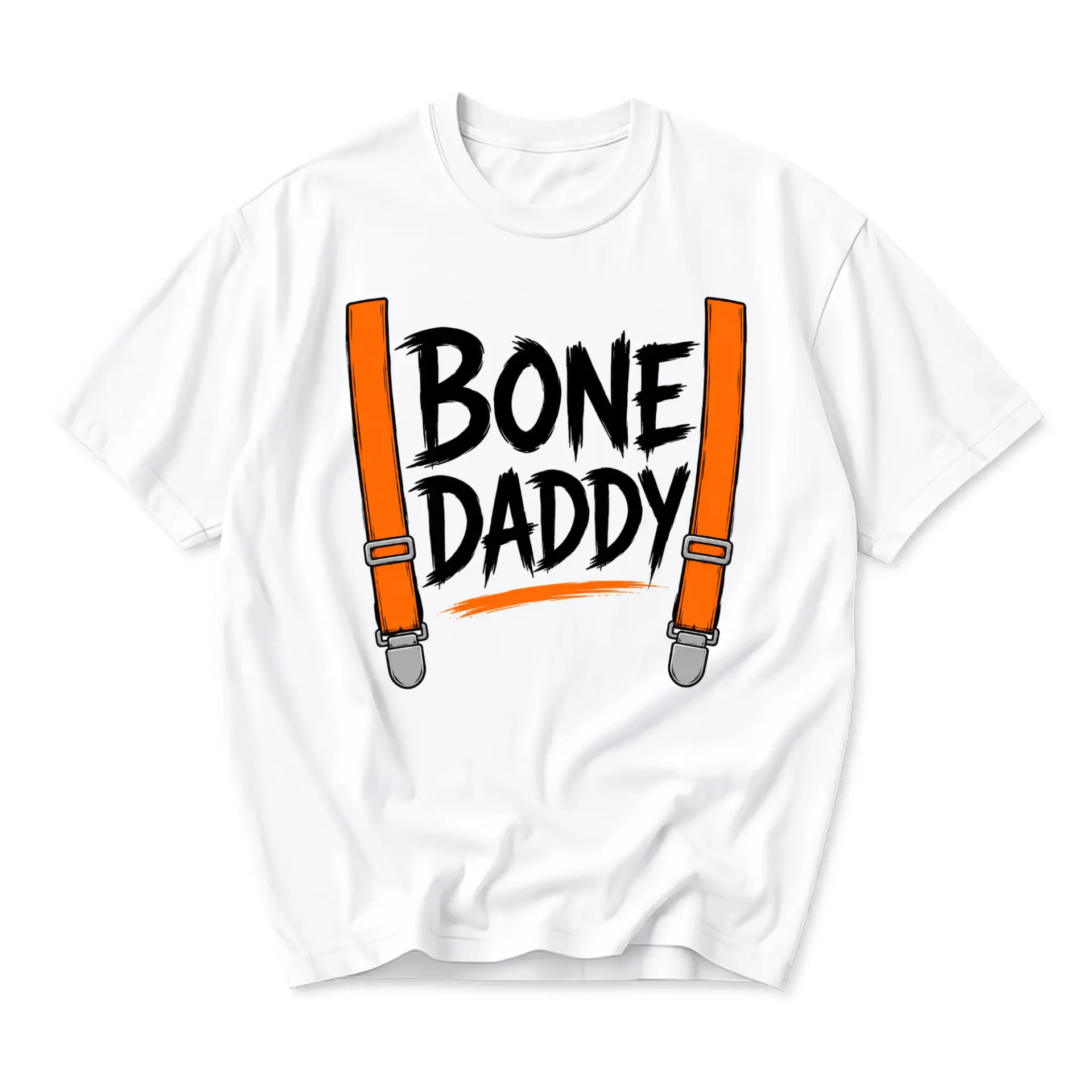 Funny Shirt Bone Daddy Graphic Tee Unisex Crew Neck Short Sleeve Casual Cotton Blend Apparel for Everyday Wear