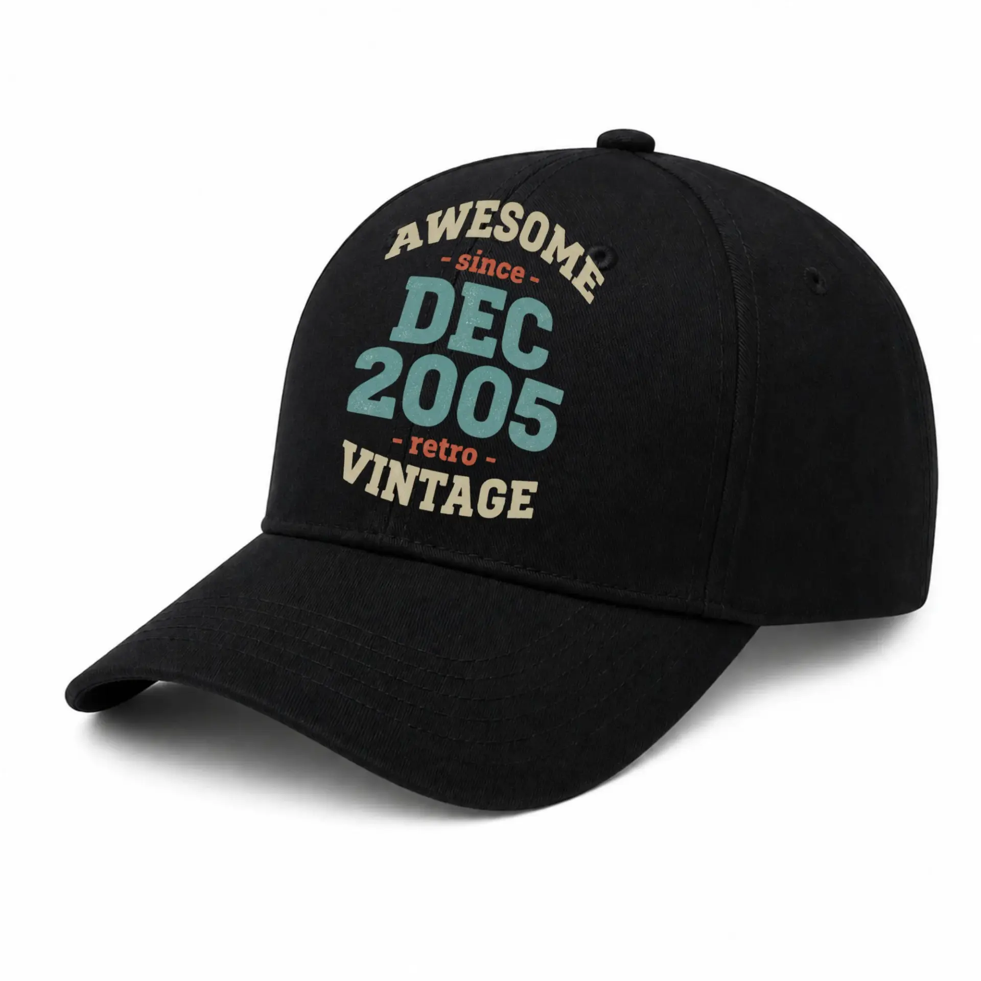 Baseball Cap Awesome Since December 2005 Retro Vintage Birthday Gift