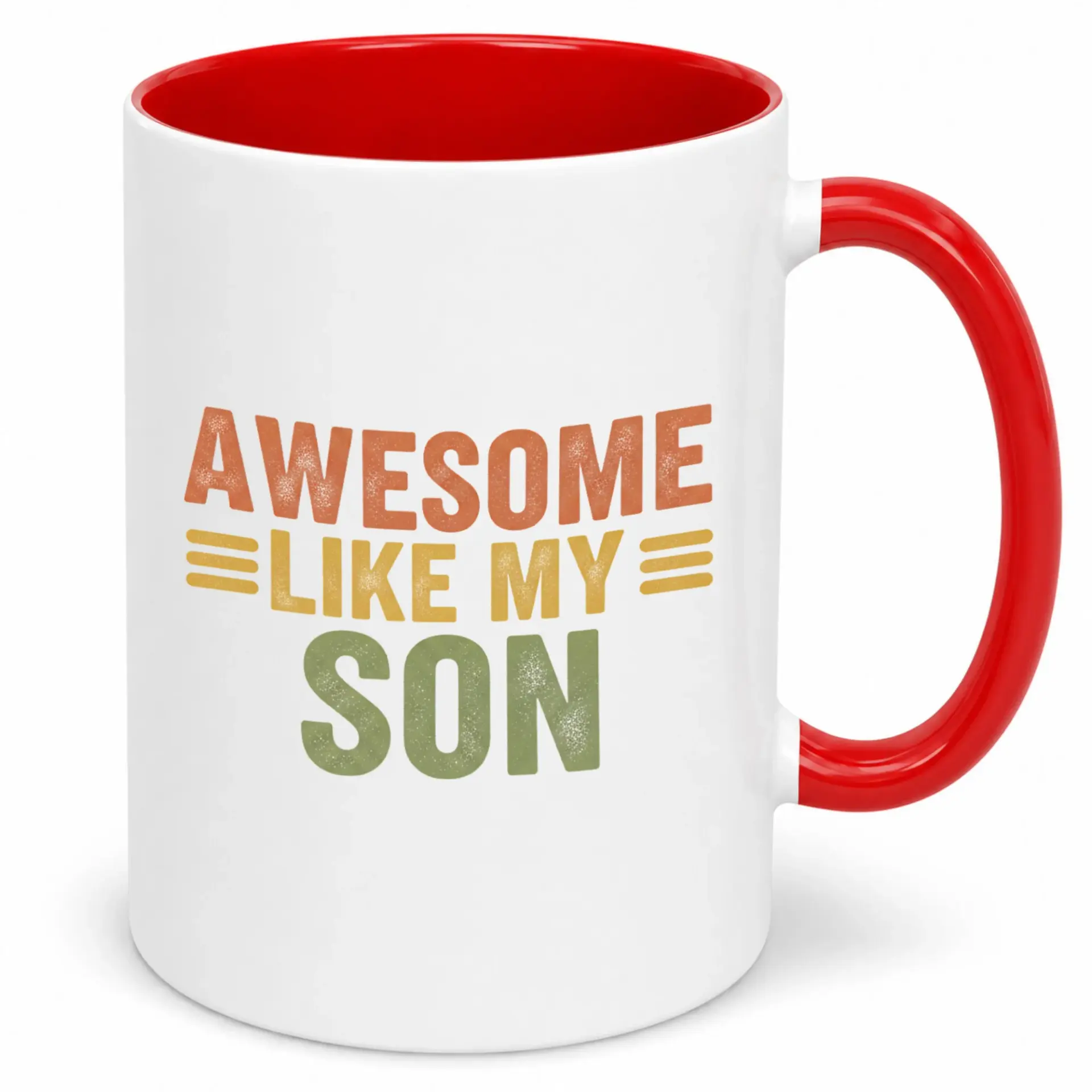 Funny Awesome Like My Son Coffee Mug Unique Ceramic Drinkware Gift for Parents and Family 11oz or 15oz